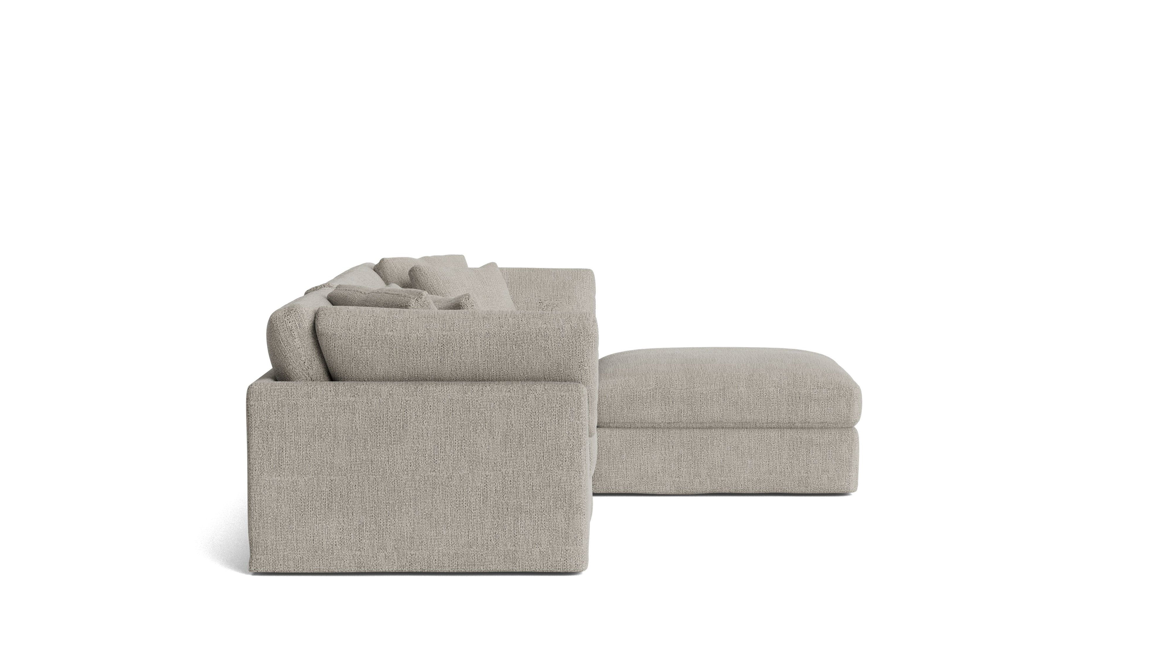 Get Together™ 4 - Piece Modular Sectional, Large, Oatmeal - Sundays CompanySEC-YJ-032-007