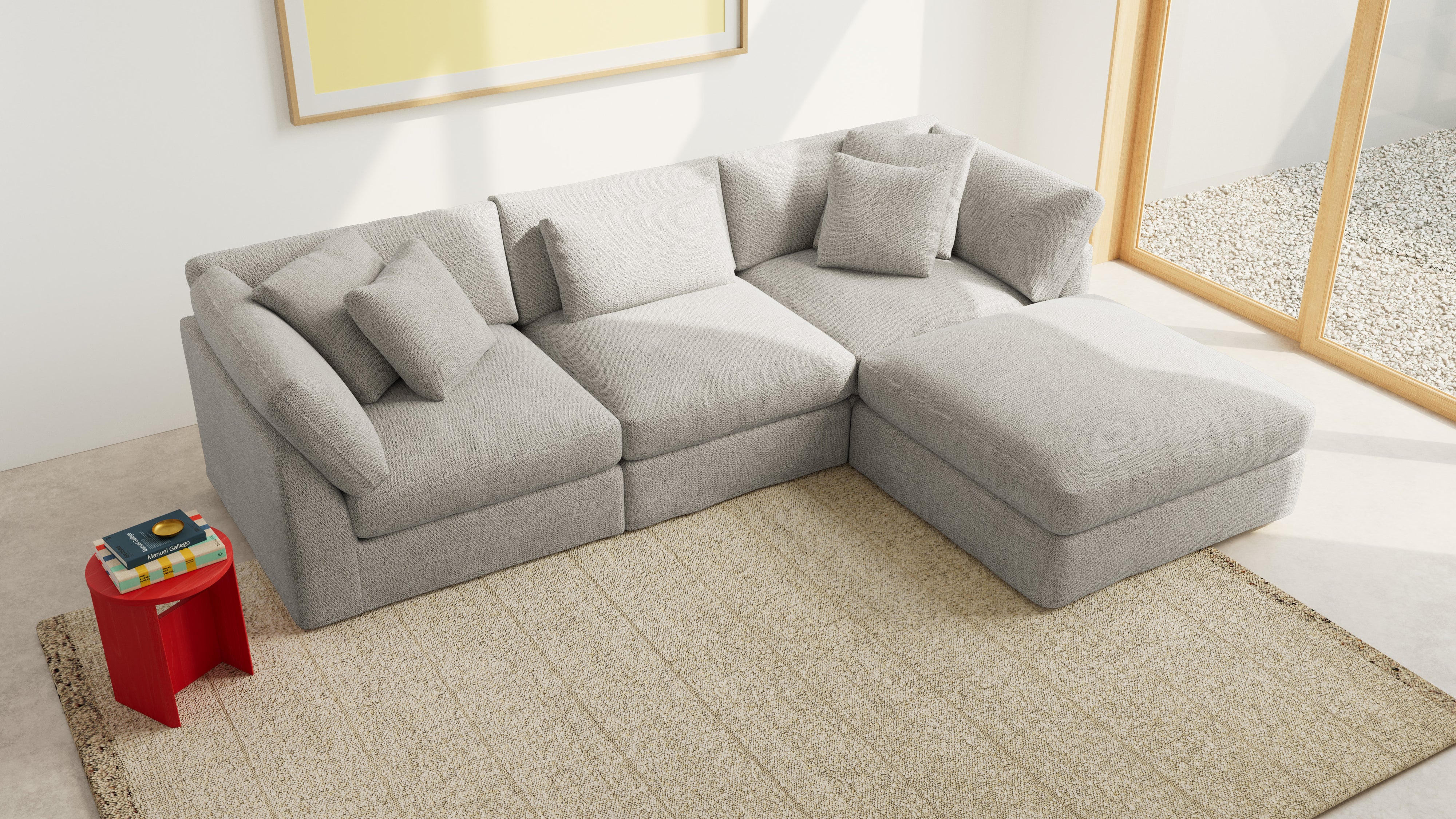 Get Together™ 4-Piece Modular Sectional, Large, Oatmeal