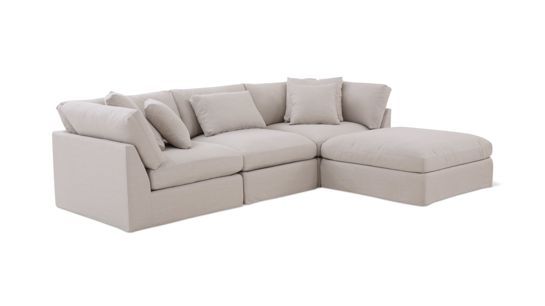 Get Together™ 4-Piece Modular Sectional, Large, Clay - Image 4