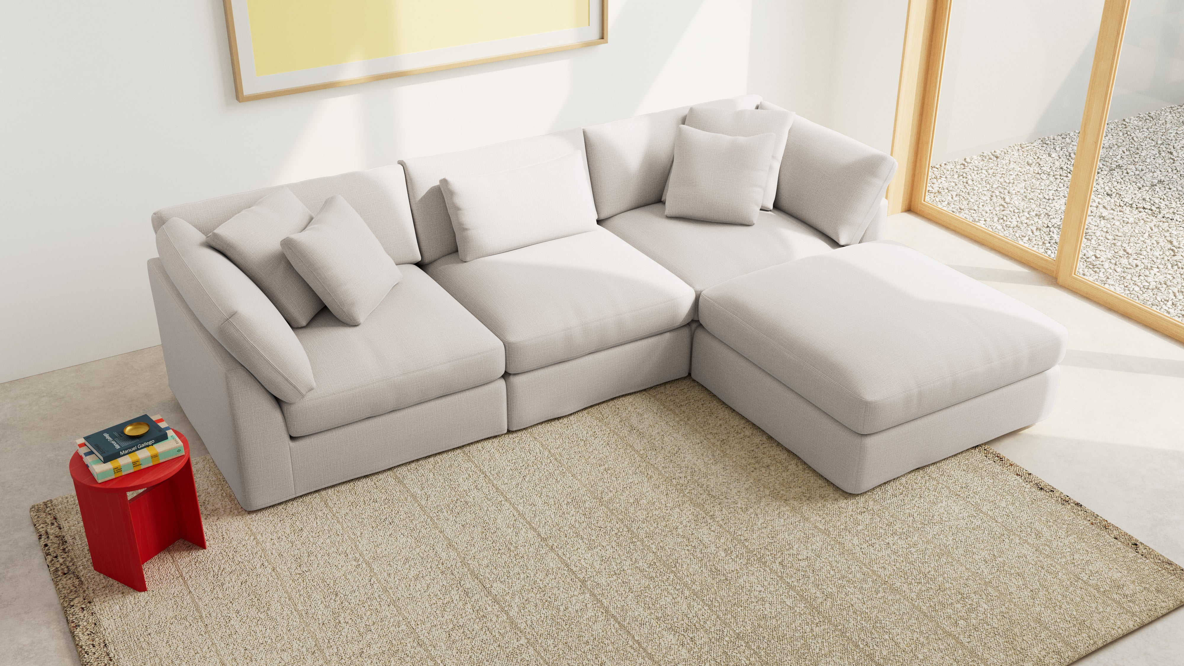Get Together™ 4-Piece Modular Sectional, Large, Clay