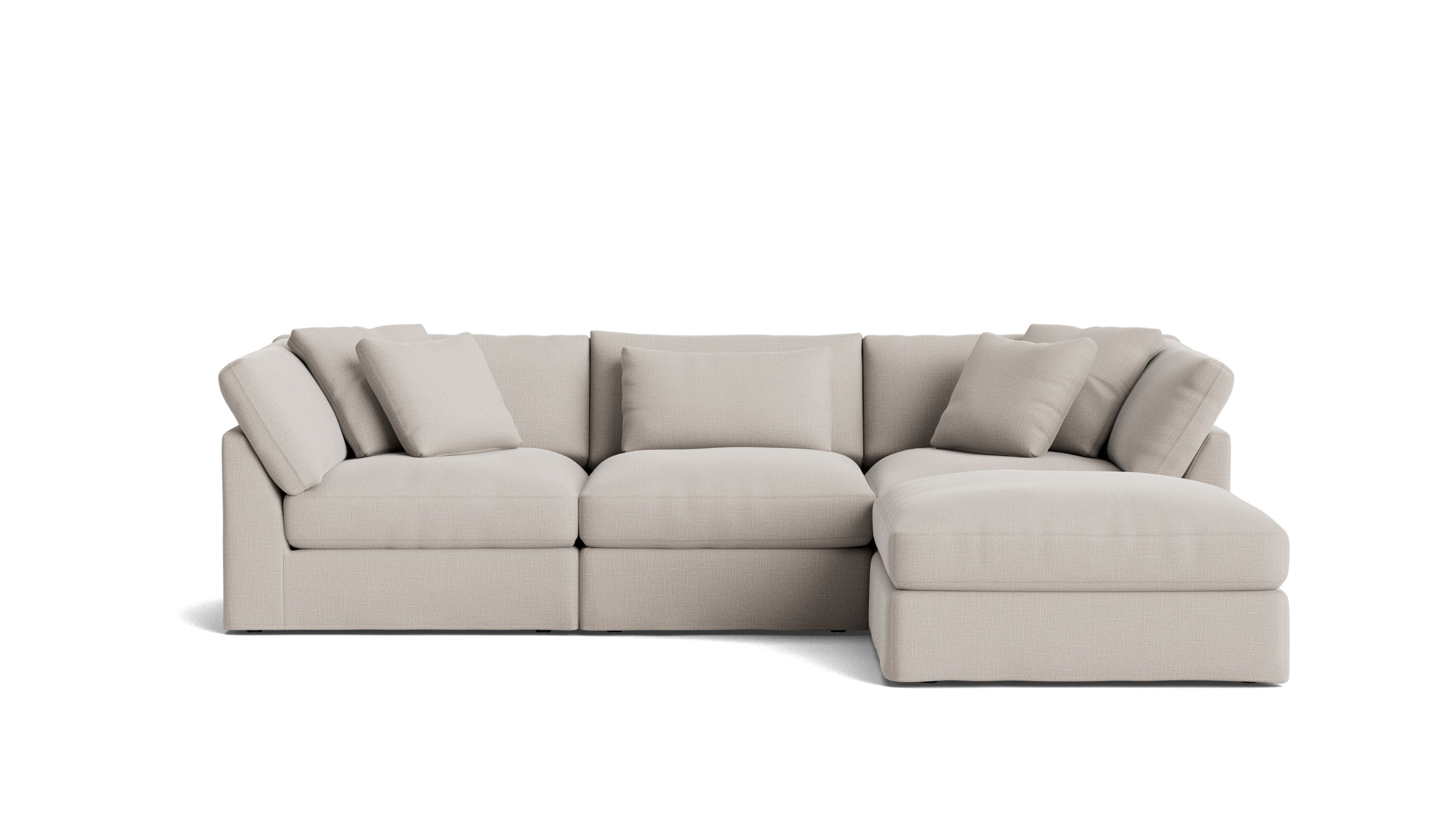 Get Together™ 4-Piece Modular Sectional, Large, Clay