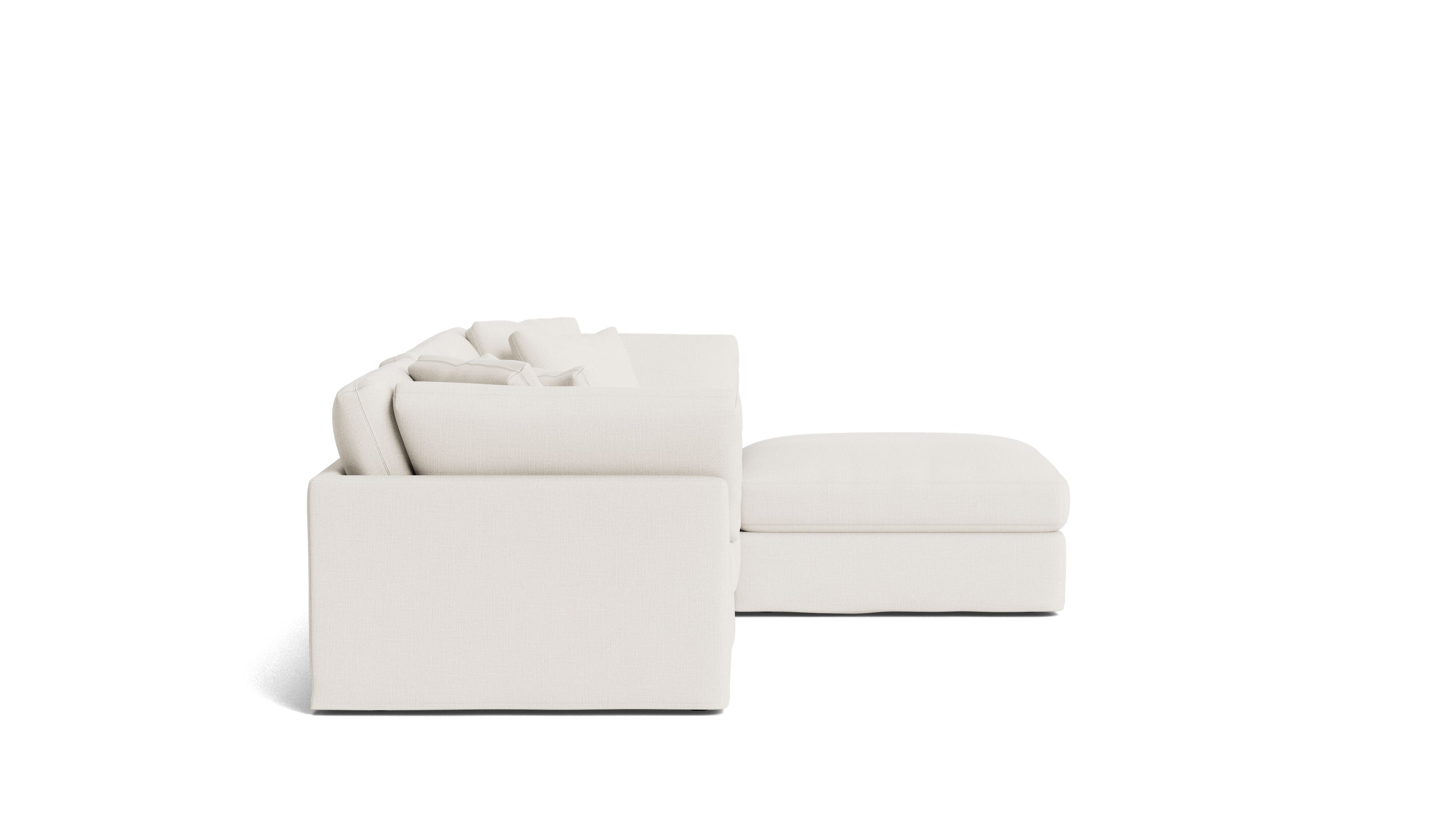 Get Together™ 4 - Piece Modular Sectional, Large, Cream Linen - Sundays CompanySEC-YJ-032-018