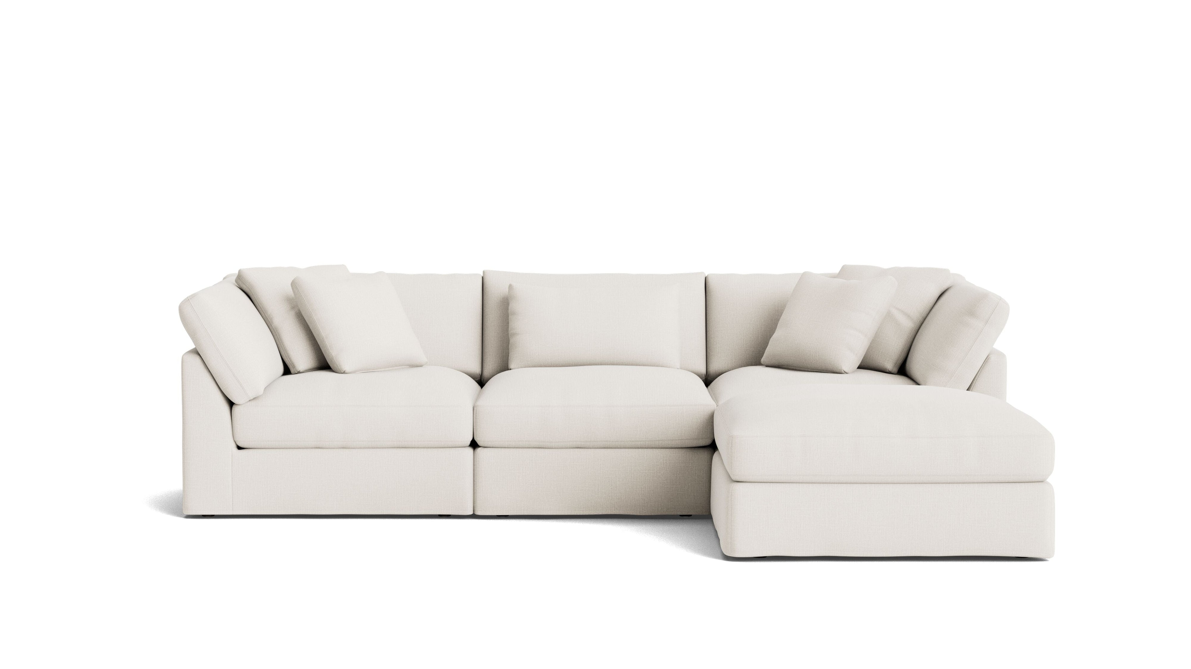 Get Together™ 4-Piece Modular Sectional, Large, Cream Linen
