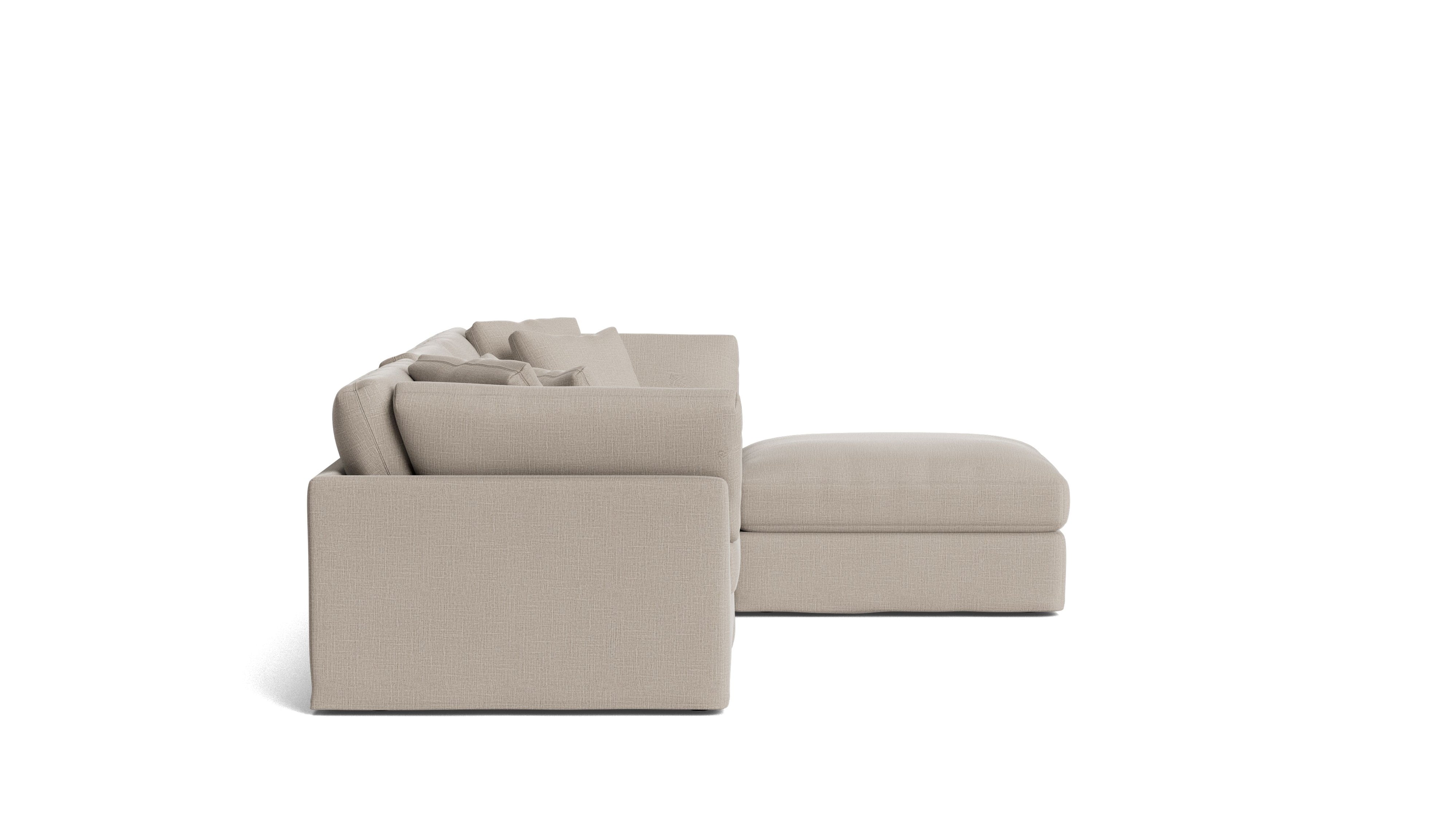 Get Together™ 4 - Piece Modular Sectional, Large, Light Pebble - Sundays CompanySEC-YJ-032-029