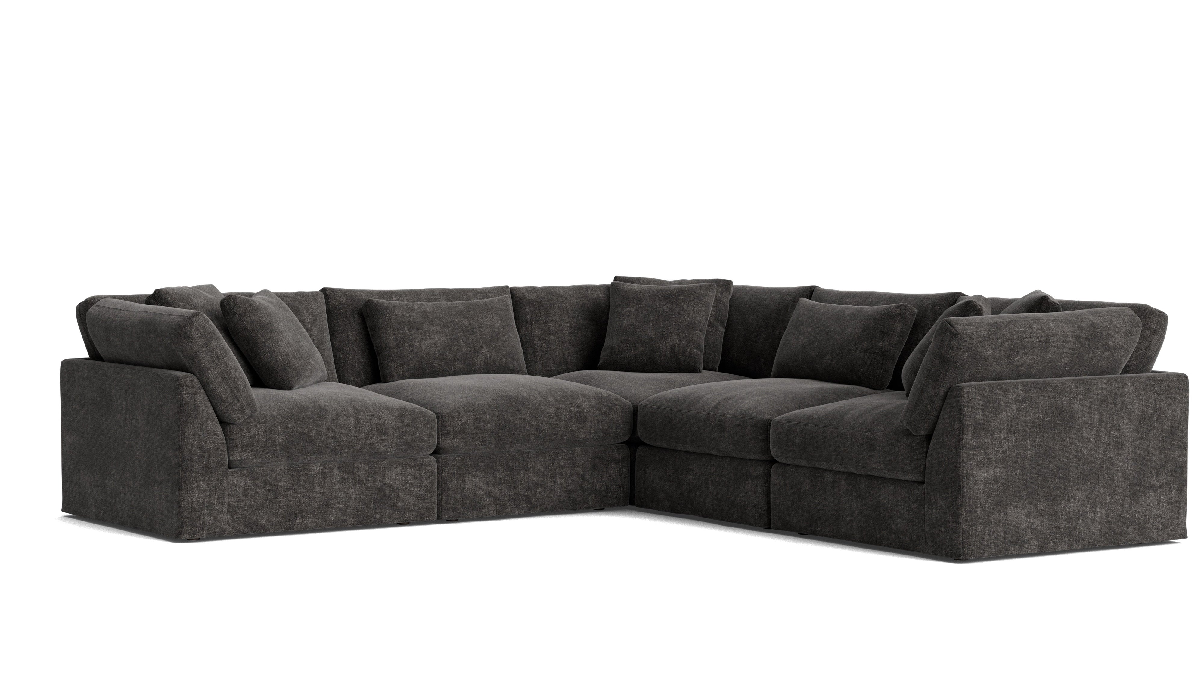 Get Together™ 5-Piece Modular Sectional Closed, Large, Truffle