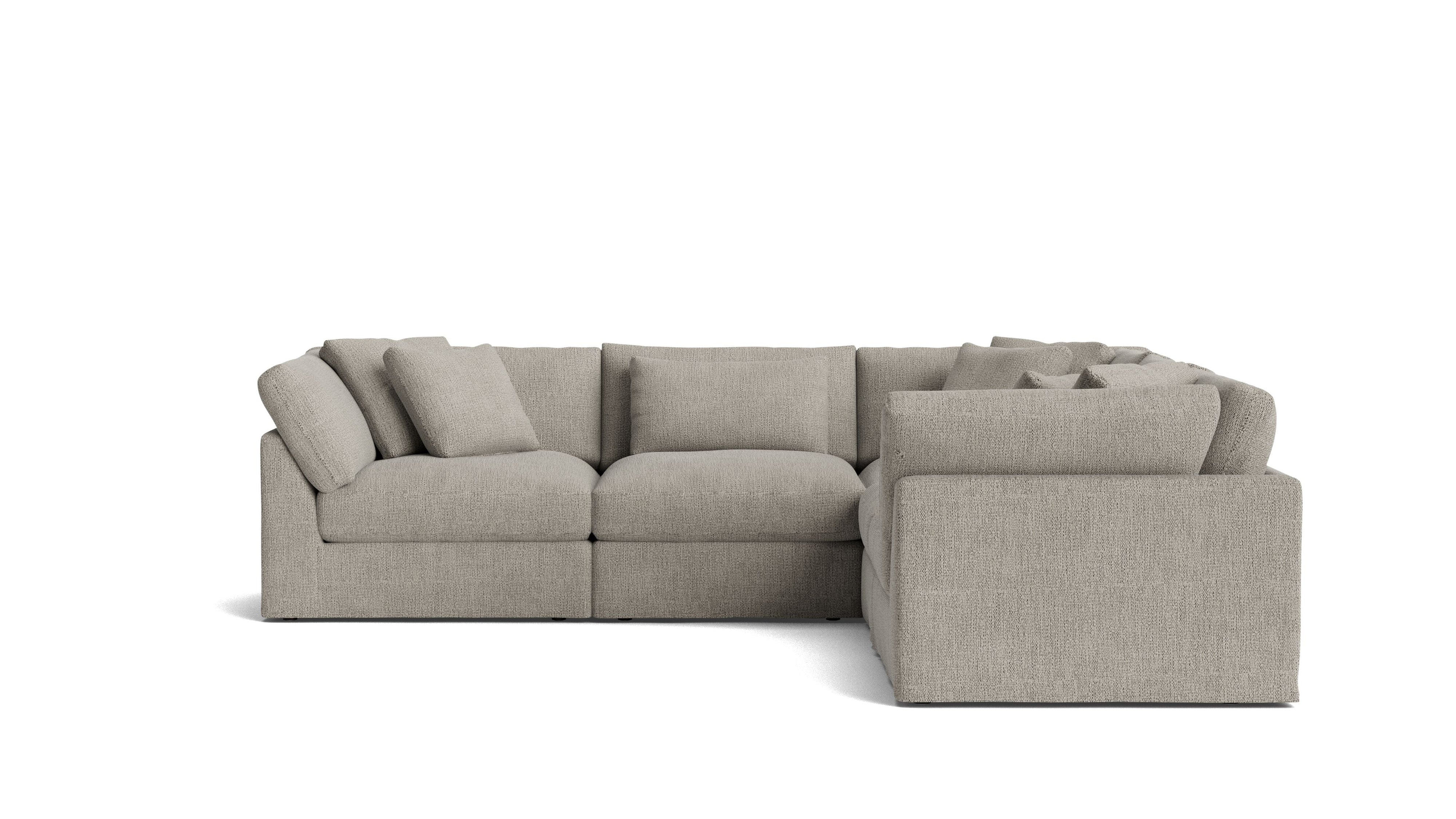 Get Together™ 5-Piece Modular Sectional Closed, Large, Oatmeal