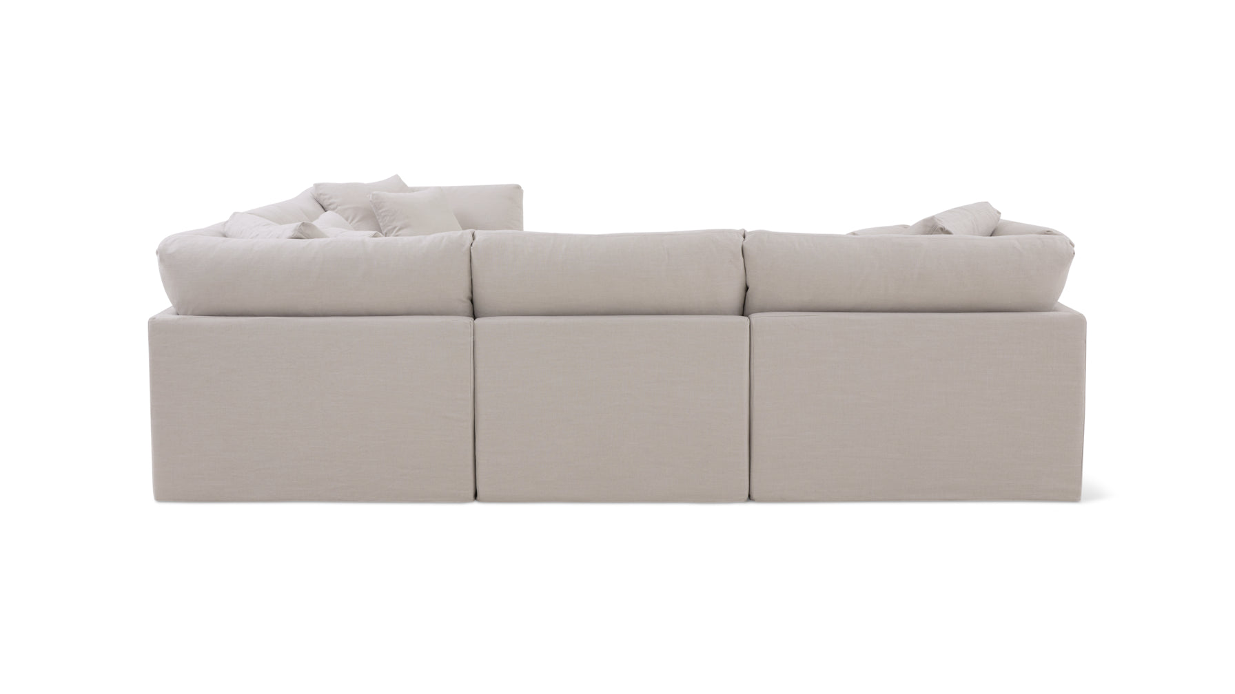Get Together™ 5-Piece Modular Sectional Closed, Large, Clay - Image 7