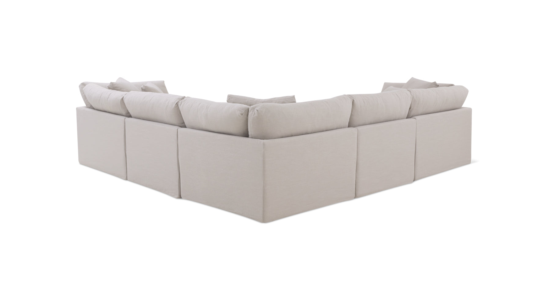 Get Together™ 5-Piece Modular Sectional Closed, Large, Clay - Image 10
