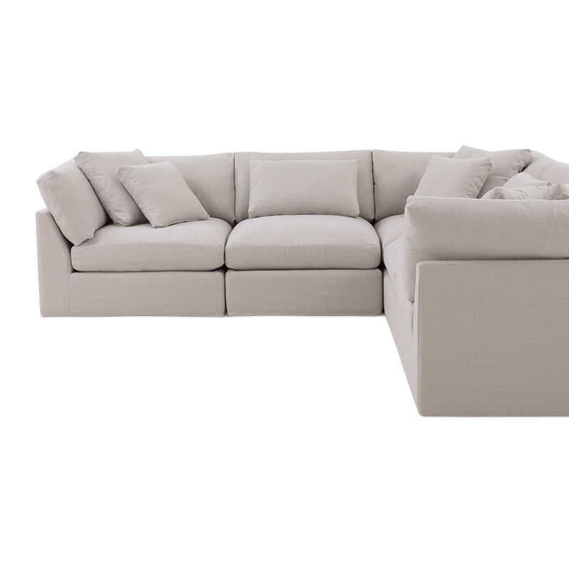 Get Together™ 5-Piece Modular Sectional Closed, Large, Clay - Image 14