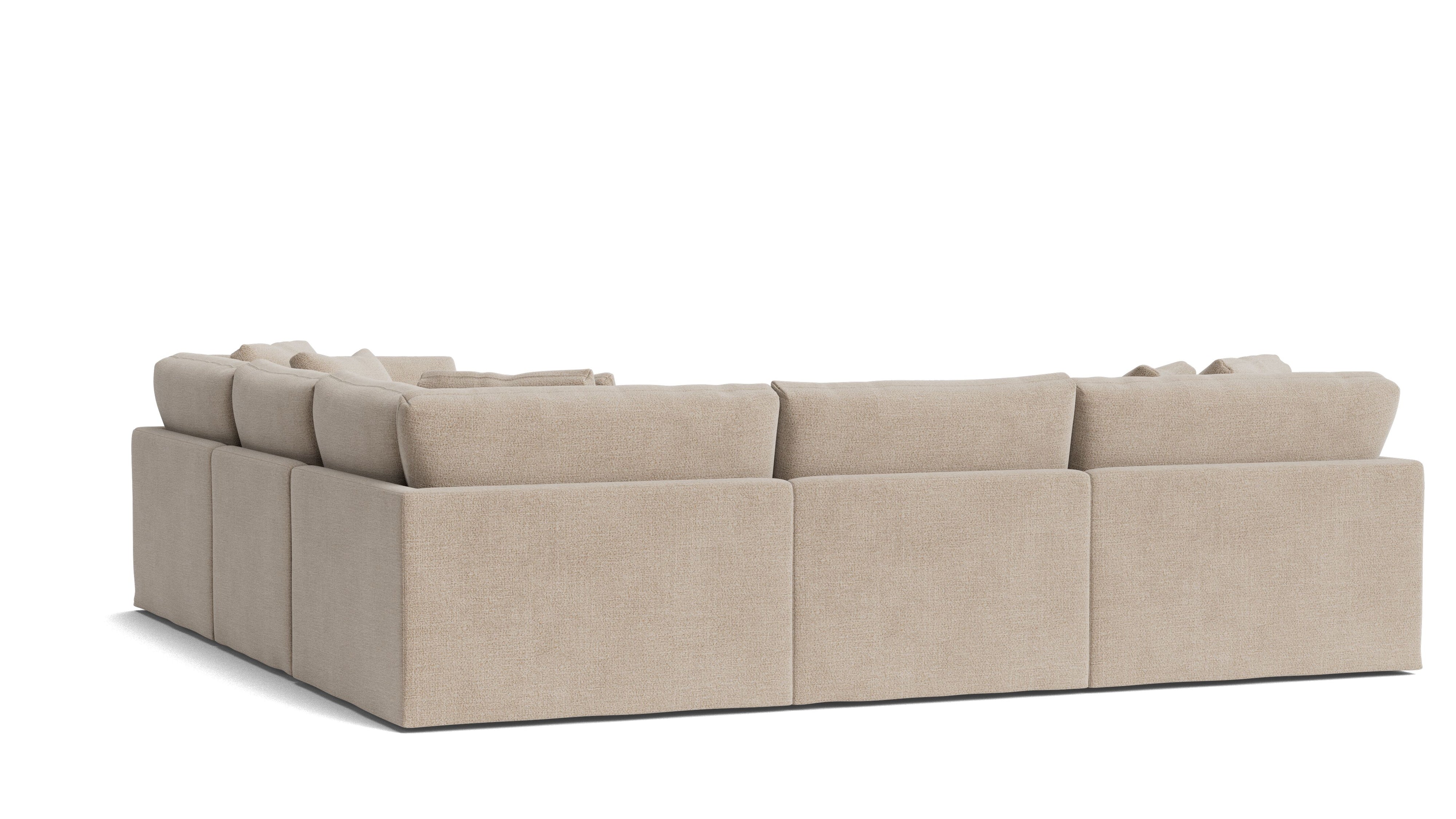 Get Together™ 5 - Piece Modular Sectional Closed, Large, Champagne - Sundays CompanySEC-YJ-033-041