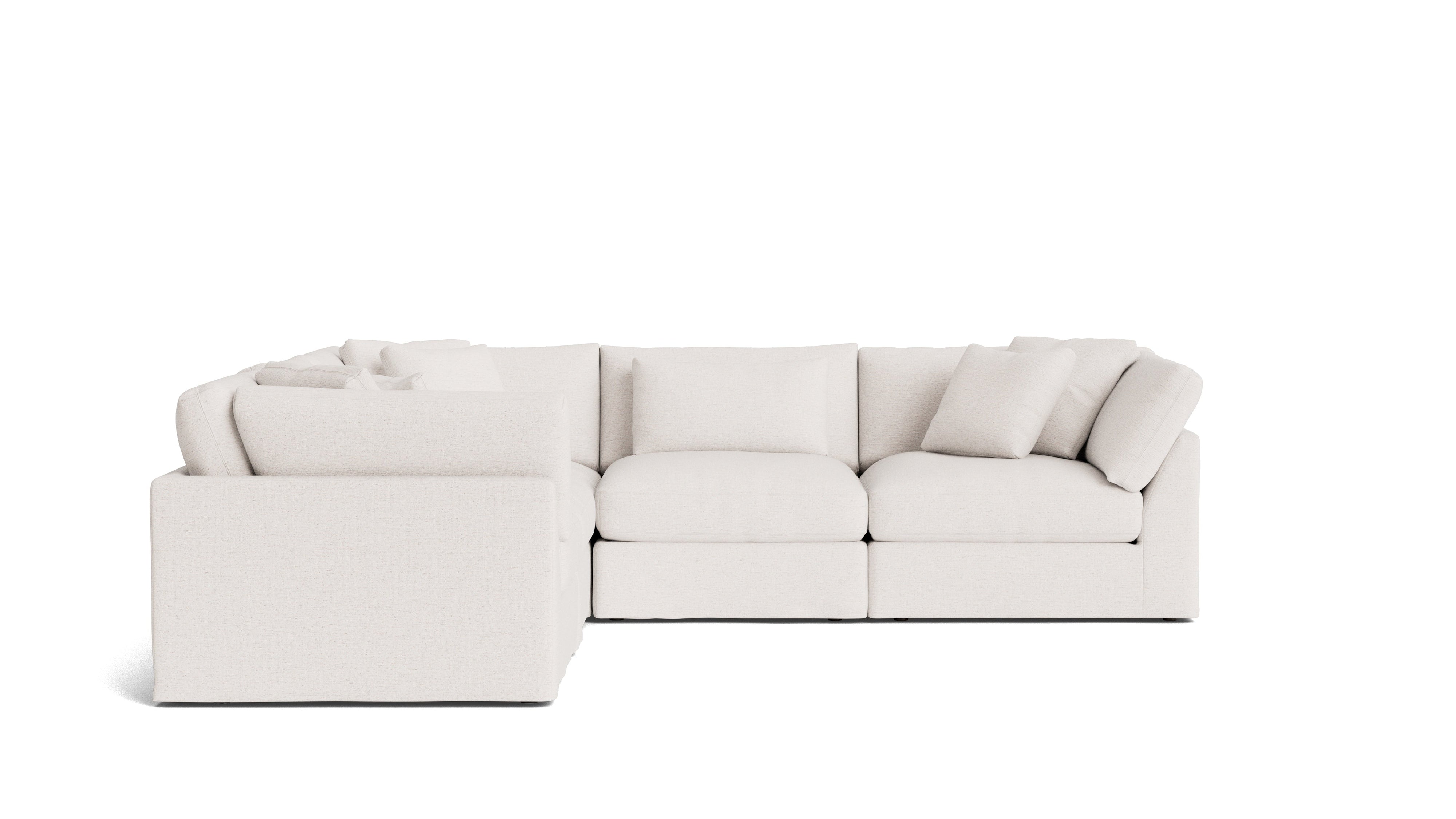 Get Together™ 5-Piece Modular Sectional Closed, Large, Nomad Snow