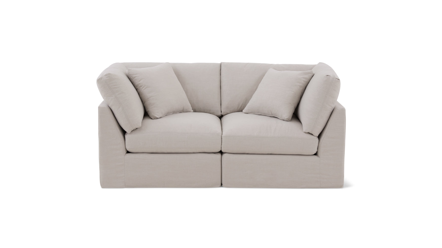 Get Together™ 2-Piece Modular Sofa, Standard, Clay - Image 1