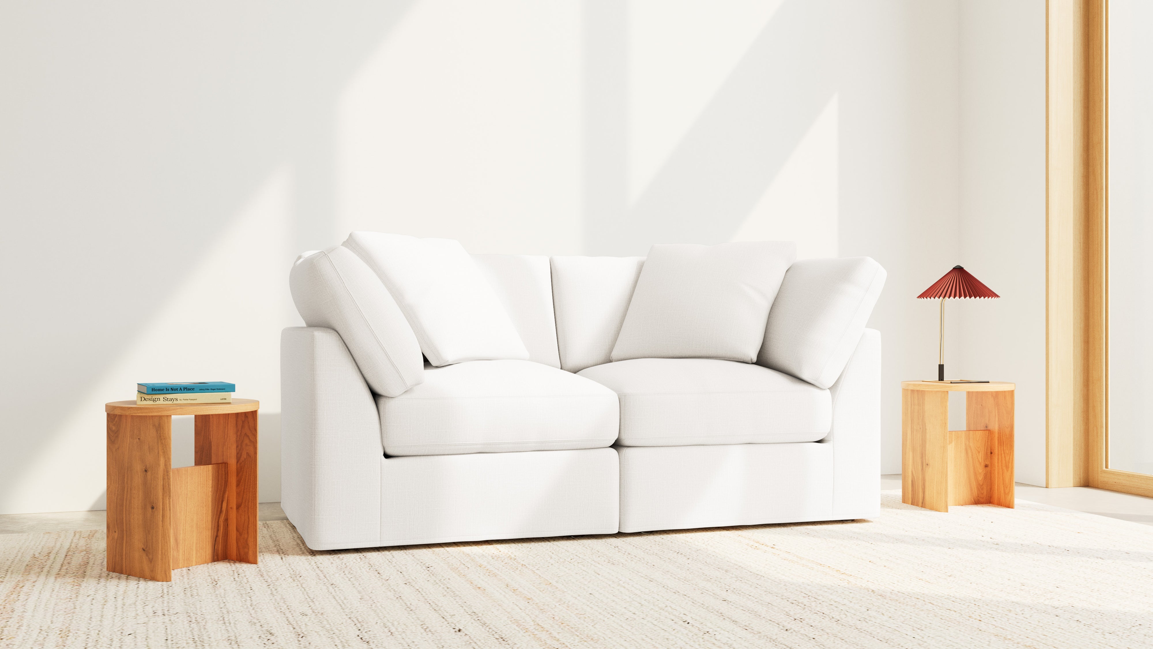 Get Together™ 2-Piece Modular Sofa, Standard, Cream Linen