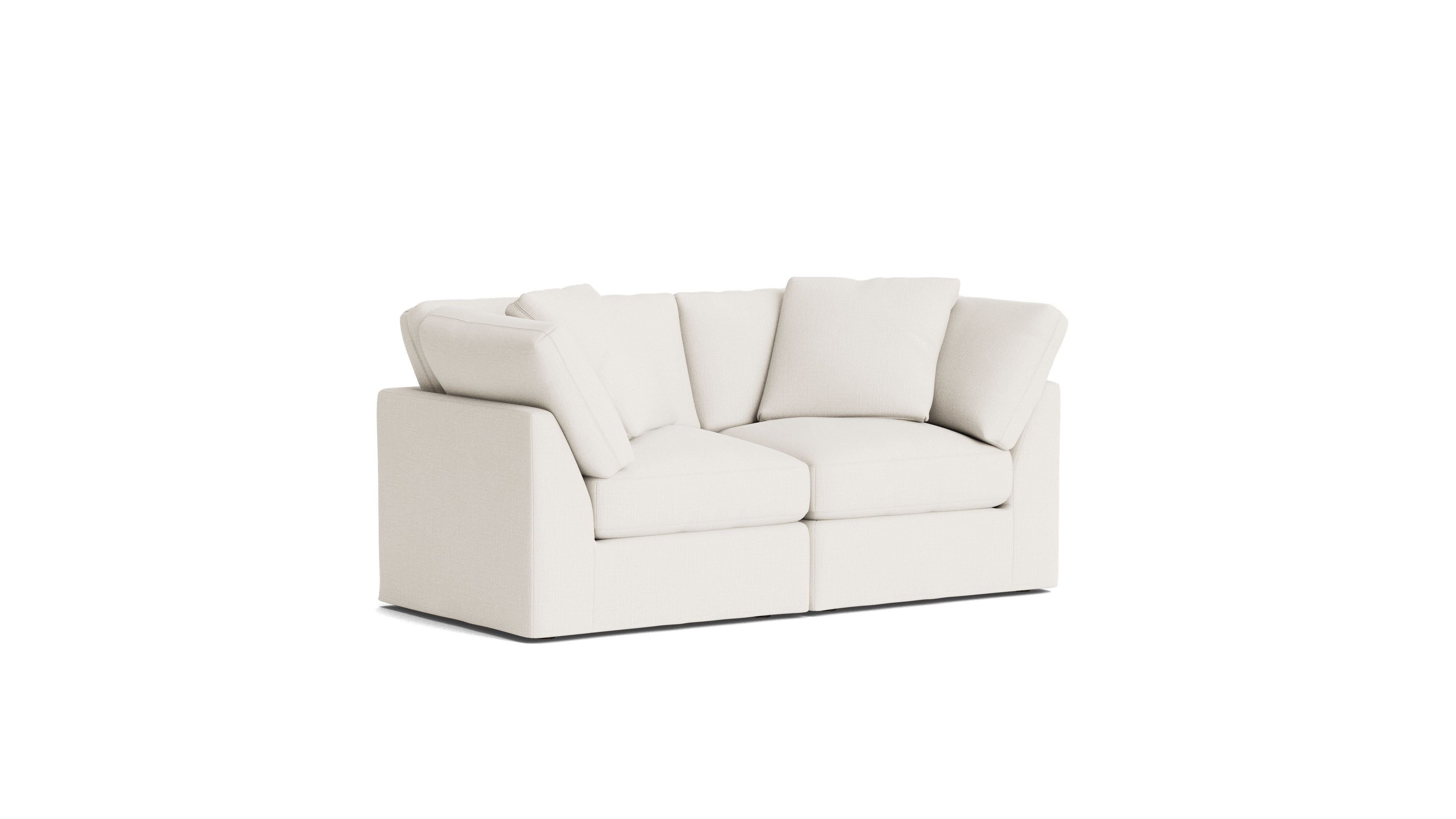 Get Together™ 2-Piece Modular Sofa, Standard, Cream Linen