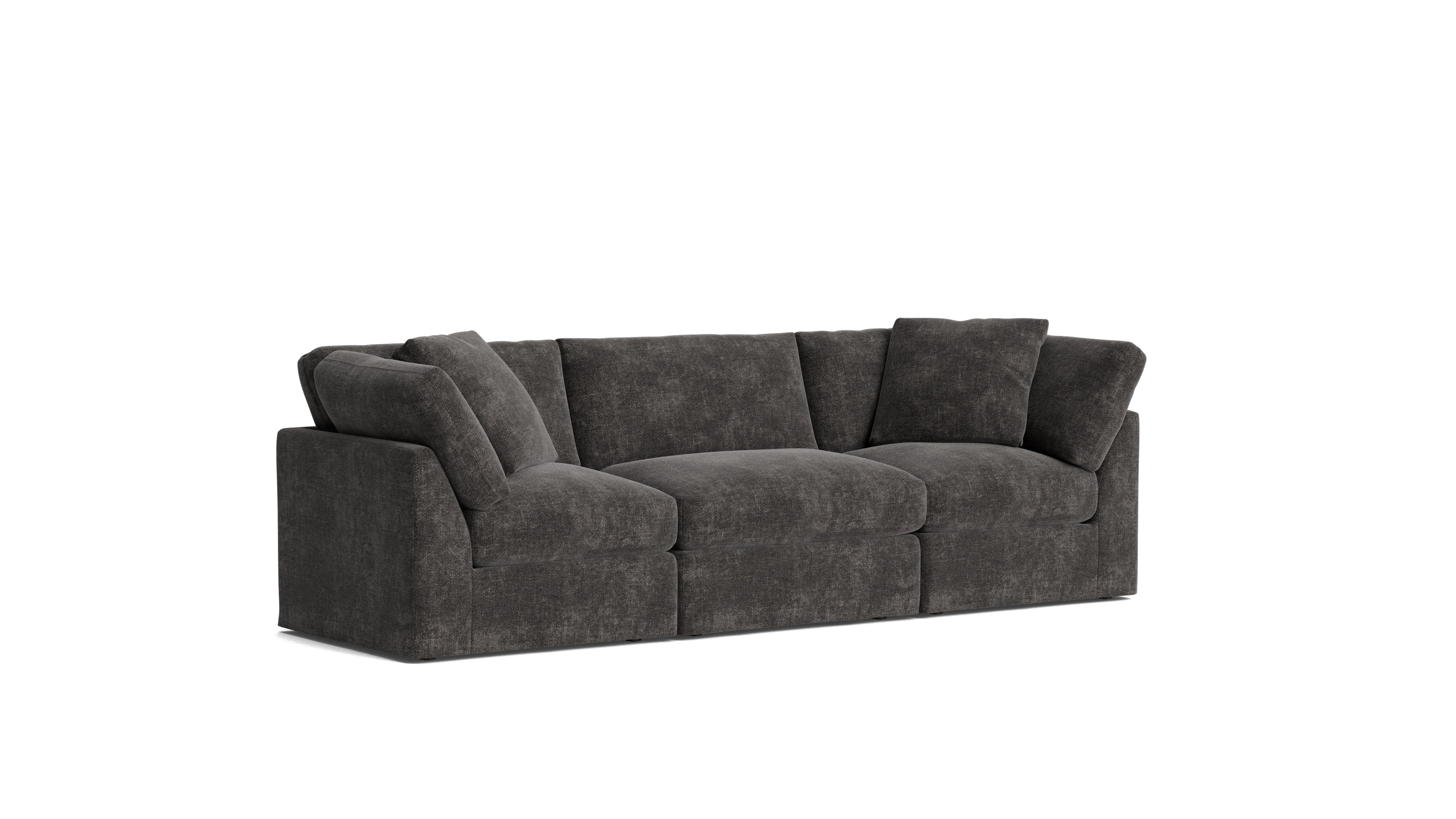 Get Together™ 3 - Piece Modular Sofa, Standard, Truffle - Sundays CompanySEC-YJ-035-003
