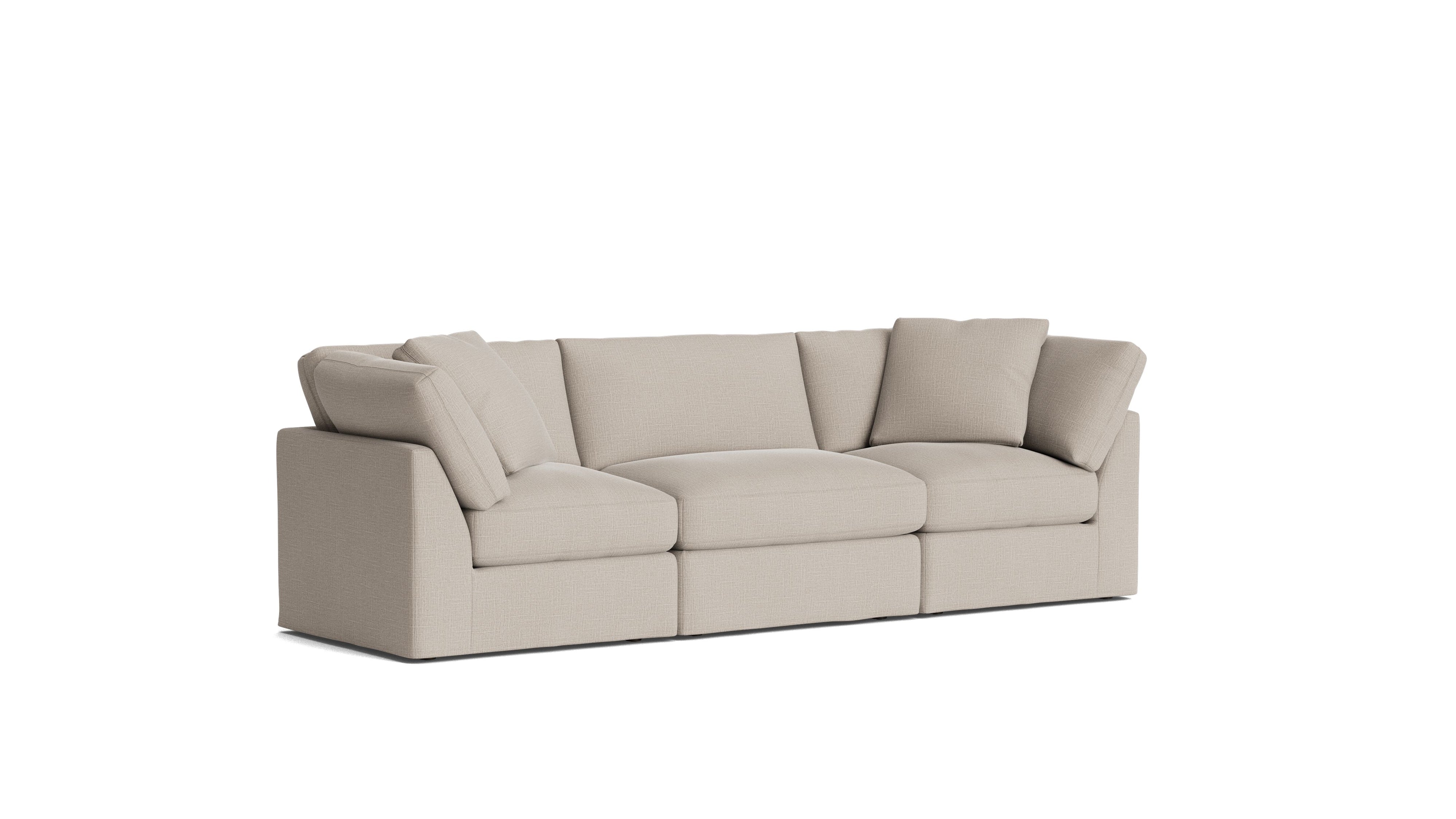Get Together™ 3 - Piece Modular Sofa, Standard, Light Pebble - Sundays CompanySEC-YJ-035-029