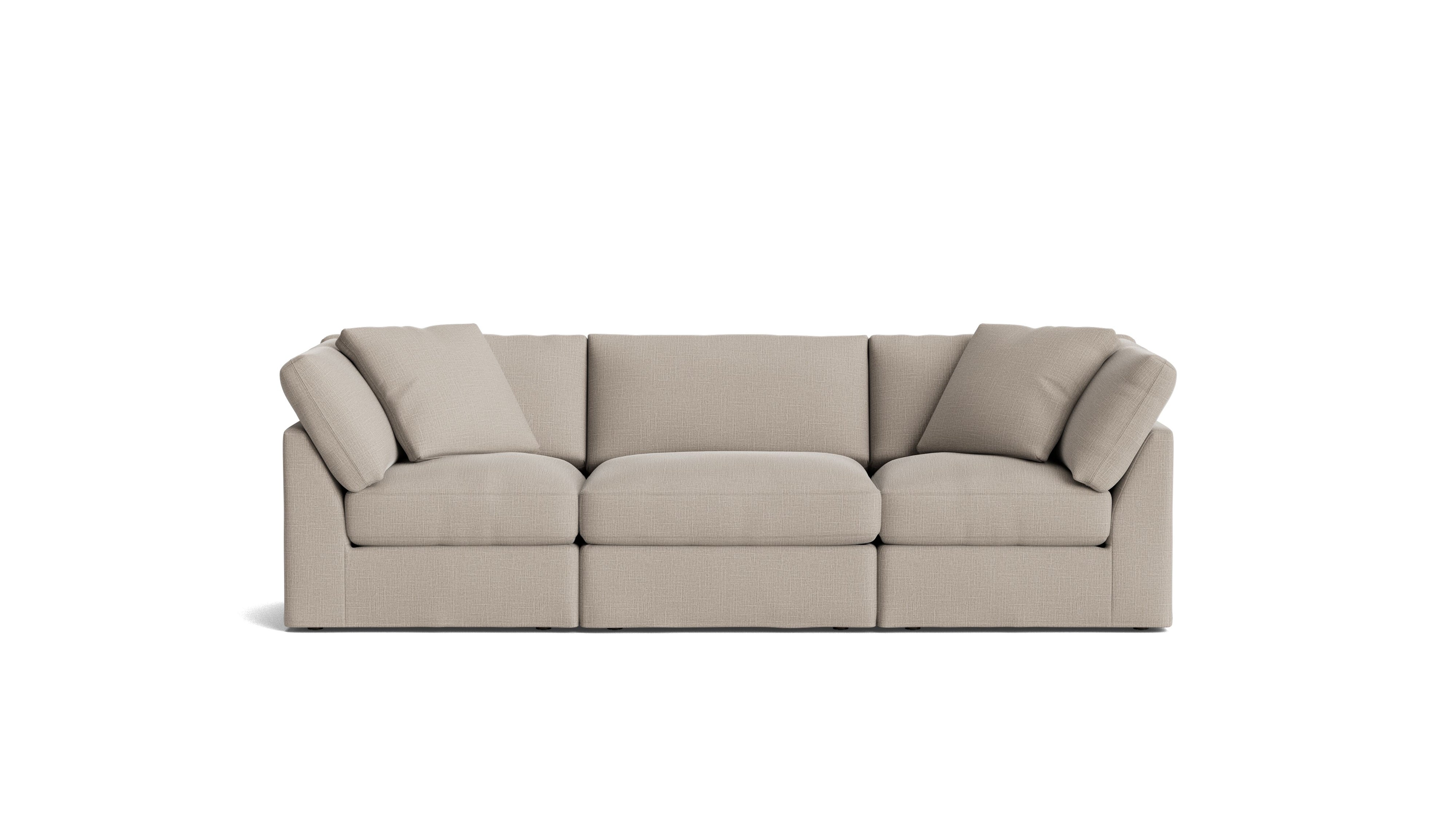 Get Together™ 3 - Piece Modular Sofa, Standard, Light Pebble - Sundays CompanySEC-YJ-035-029