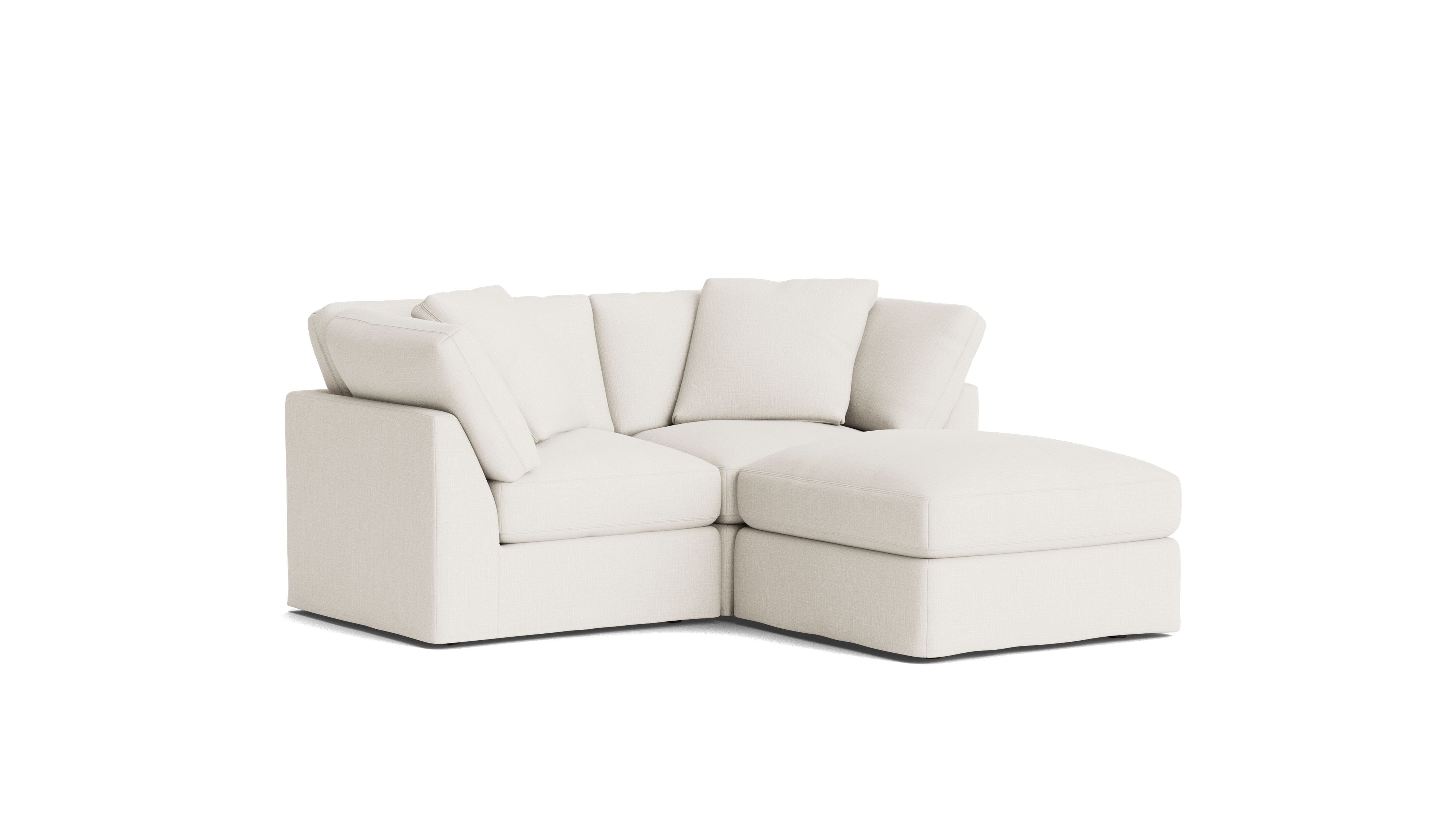 Get Together™ 3 - Piece Modular Sectional, Standard, Cream Linen - Sundays CompanySEC-YJ-036-018