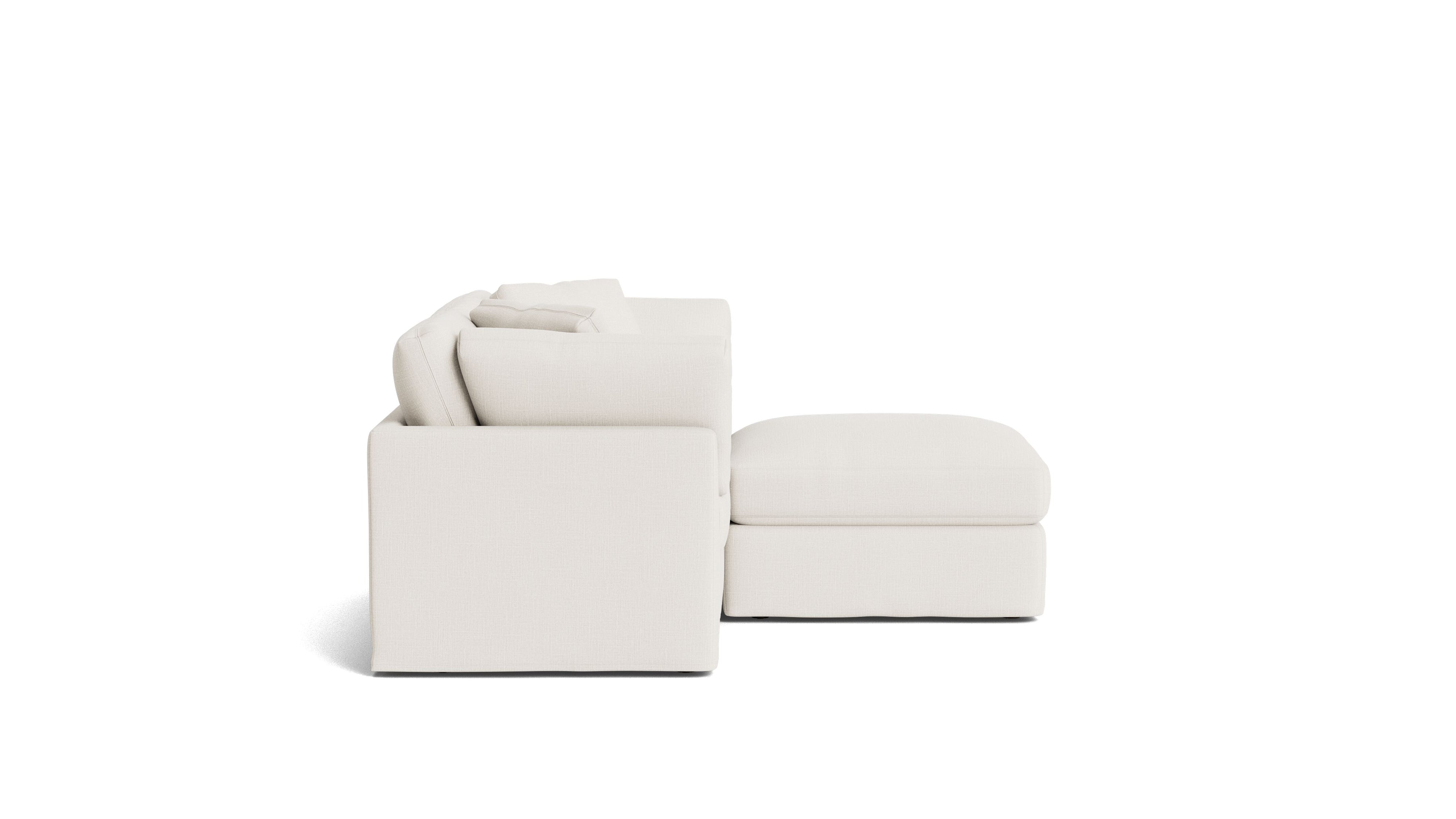 Get Together™ 3 - Piece Modular Sectional, Standard, Cream Linen - Sundays CompanySEC-YJ-036-018
