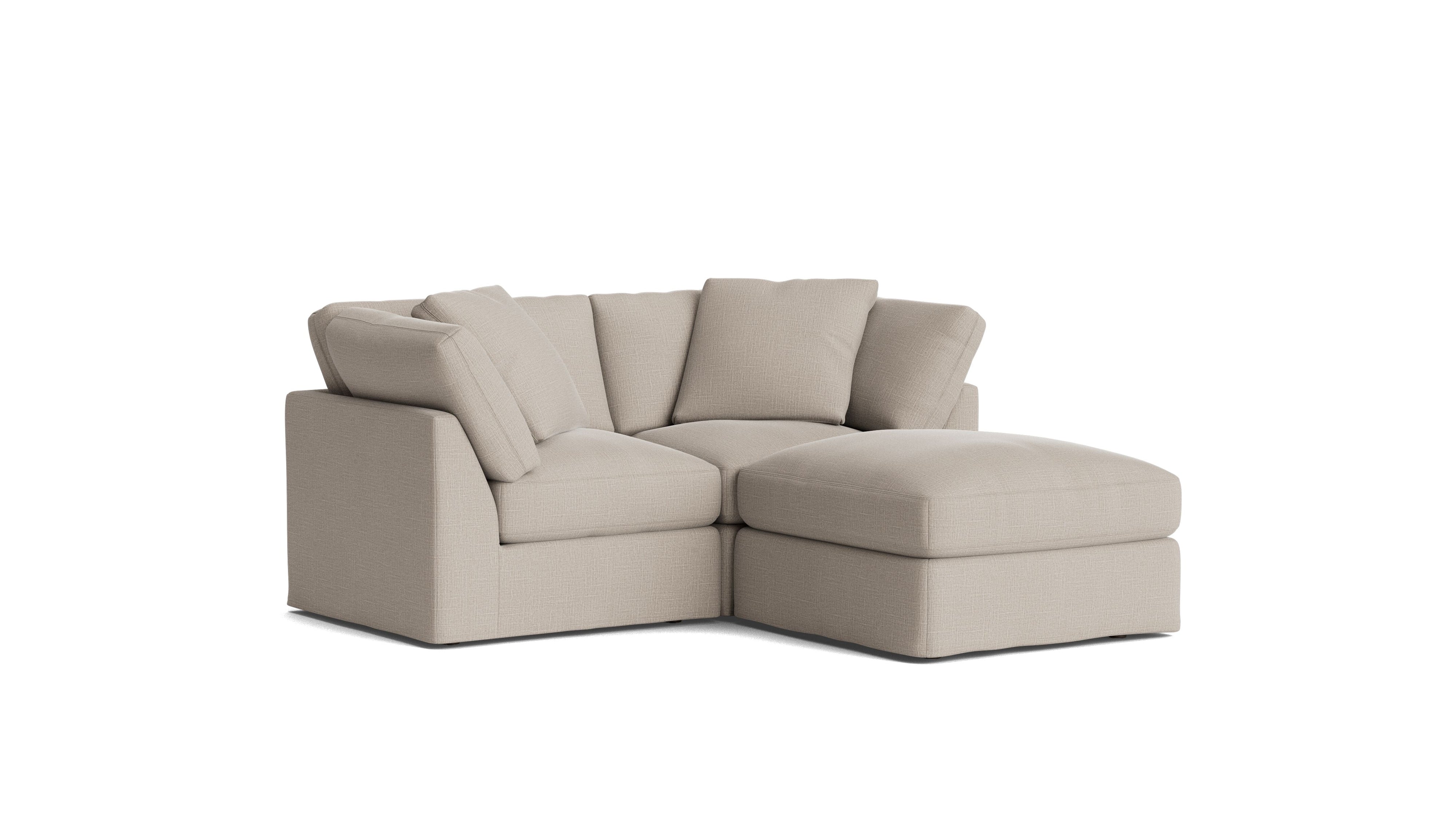 Get Together™ 3 - Piece Modular Sectional, Standard, Light Pebble - Sundays CompanySEC-YJ-036-029