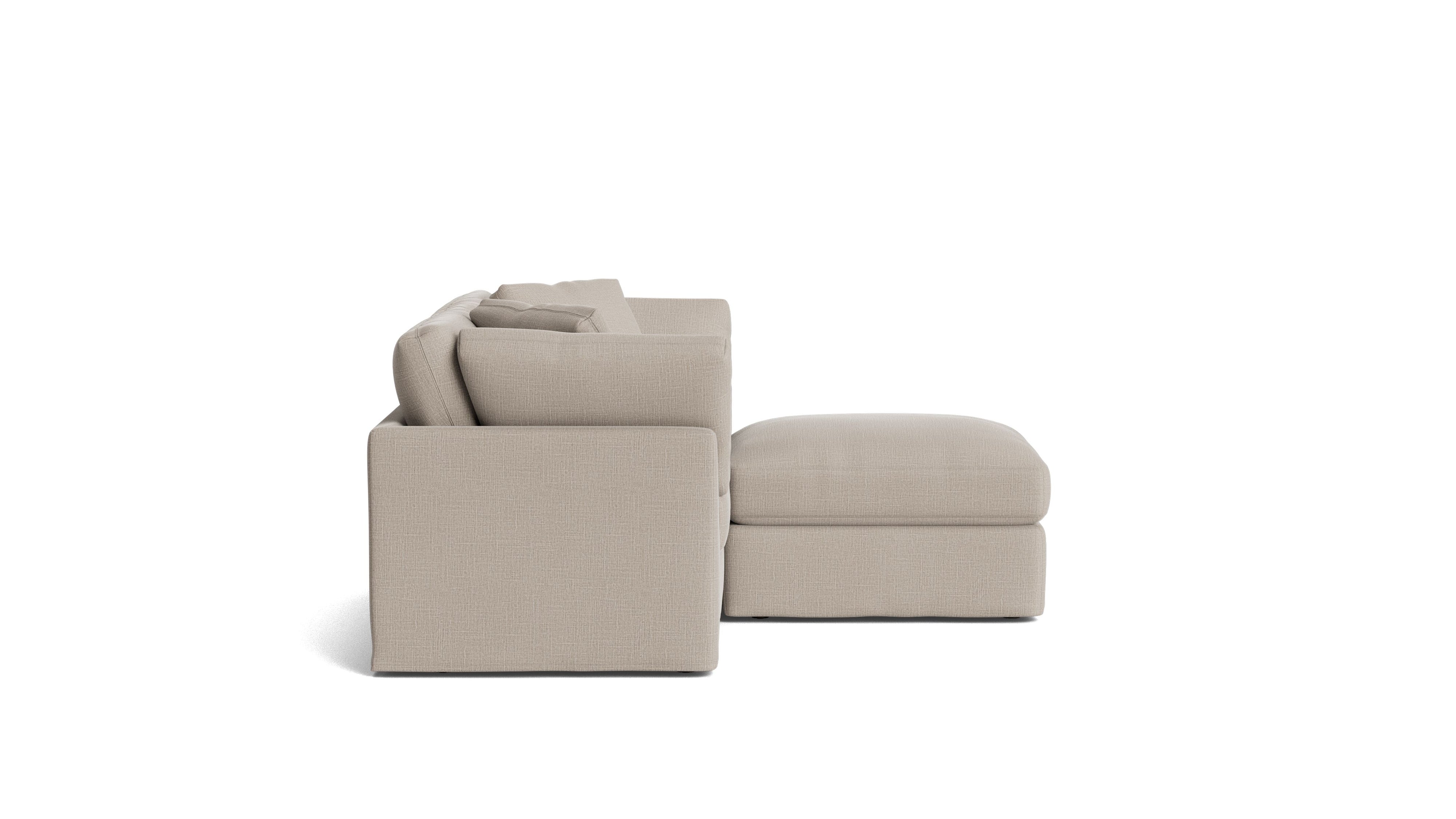 Get Together™ 3 - Piece Modular Sectional, Standard, Light Pebble - Sundays CompanySEC-YJ-036-029