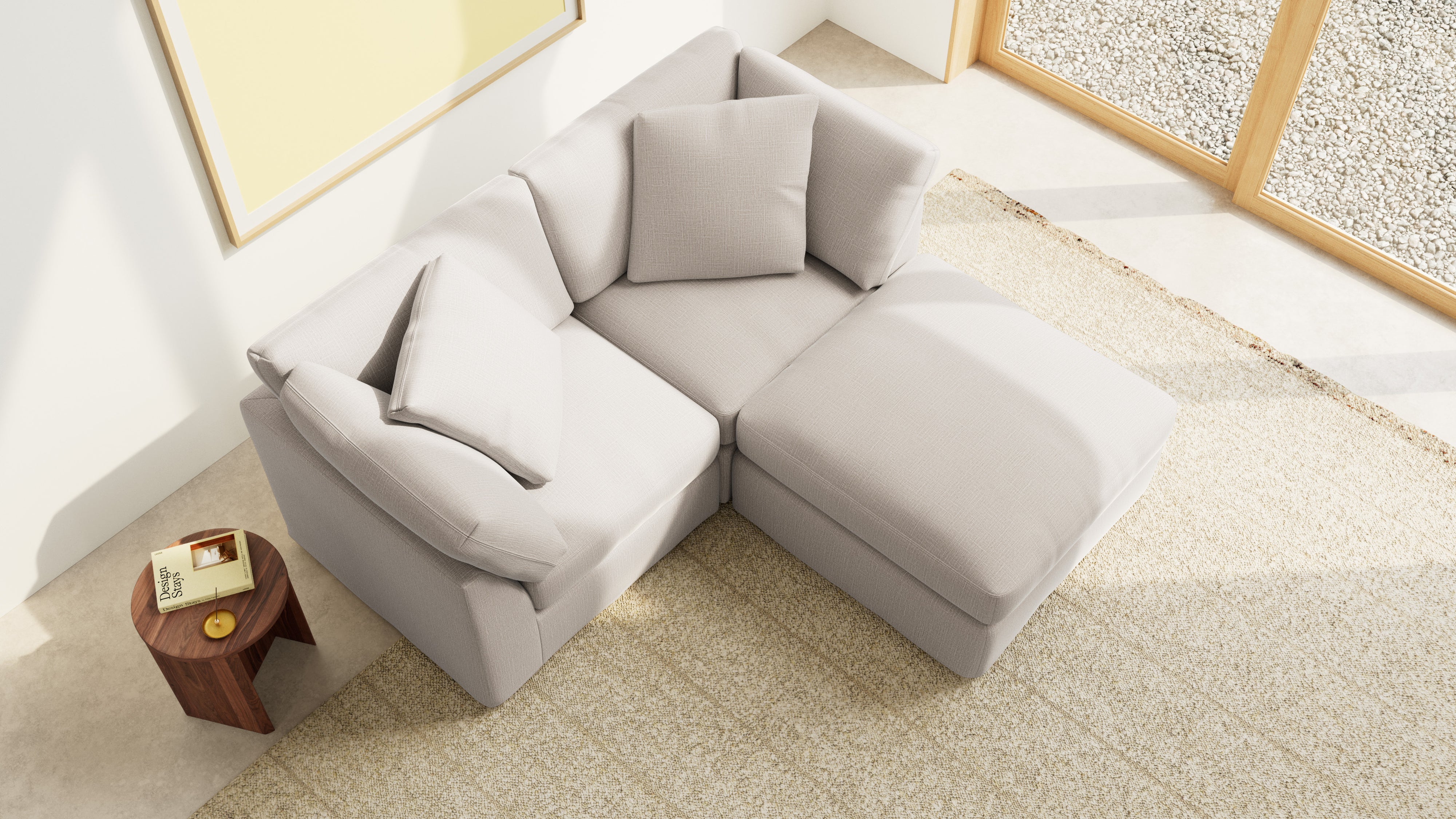 Get Together™ 3-Piece Modular Sectional, Standard, Light Pebble