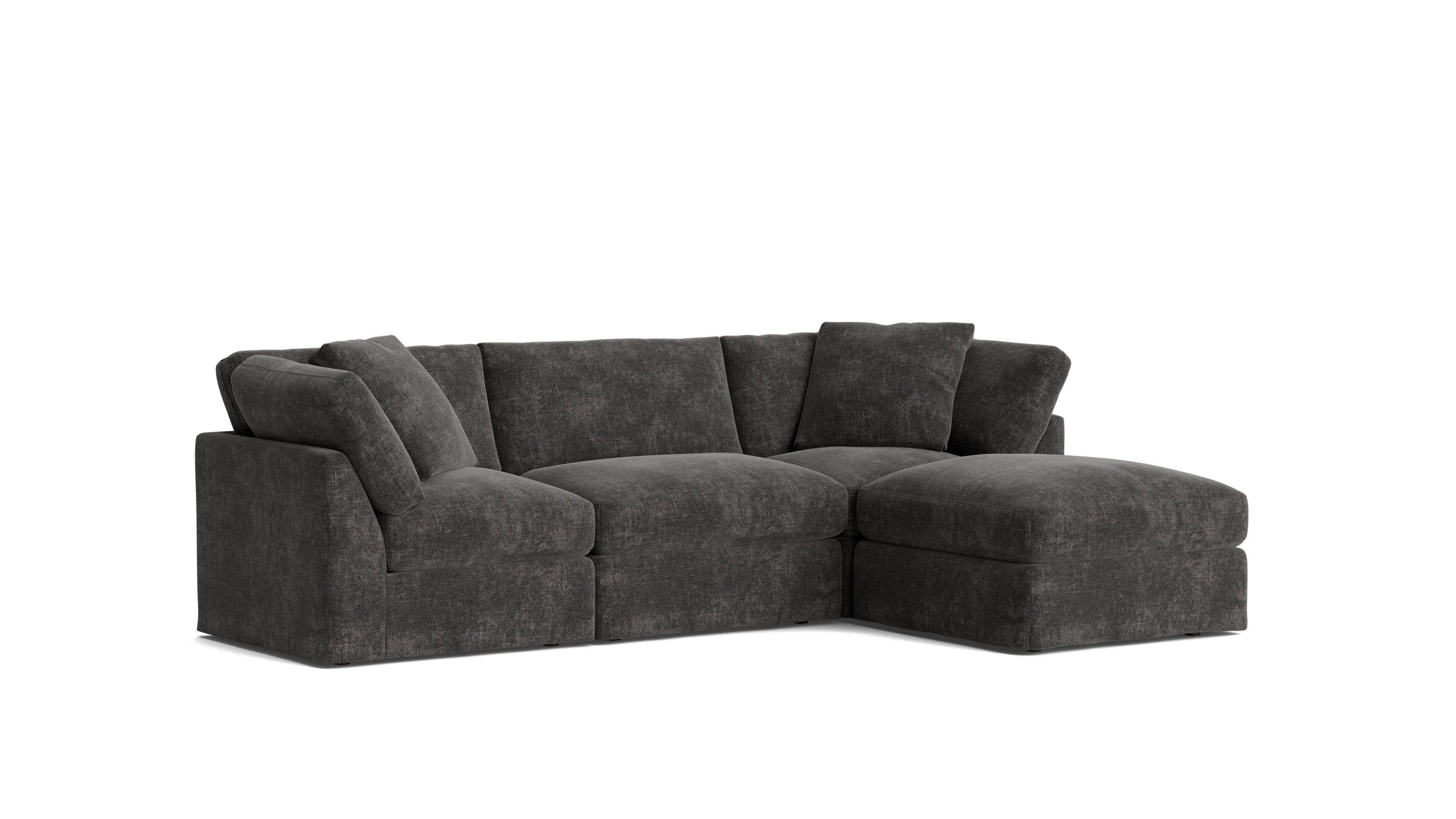 Get Together™ 4 - Piece Modular Sectional, Standard, Truffle - Sundays CompanySEC-YJ-037-003