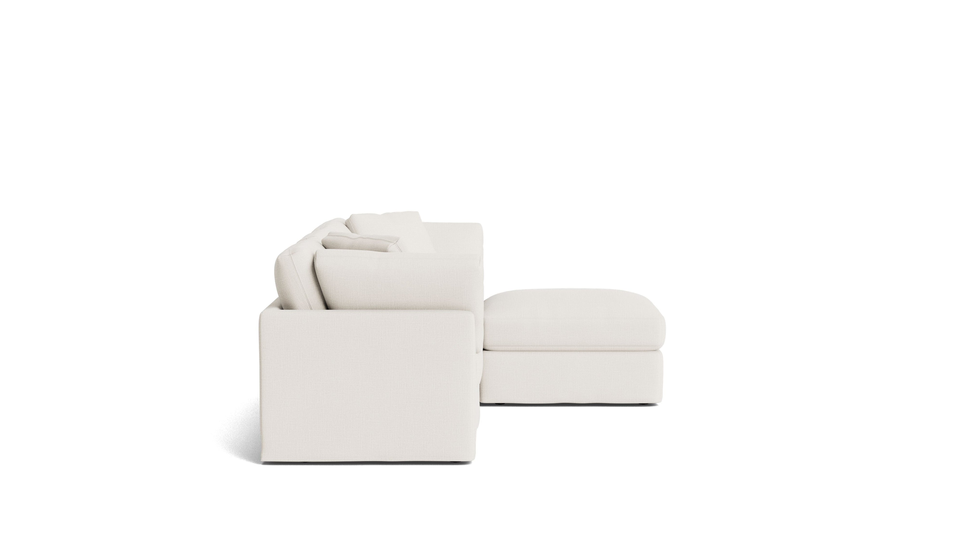 Get Together™ 4 - Piece Modular Sectional, Standard, Cream Linen - Sundays CompanySEC-YJ-037-018