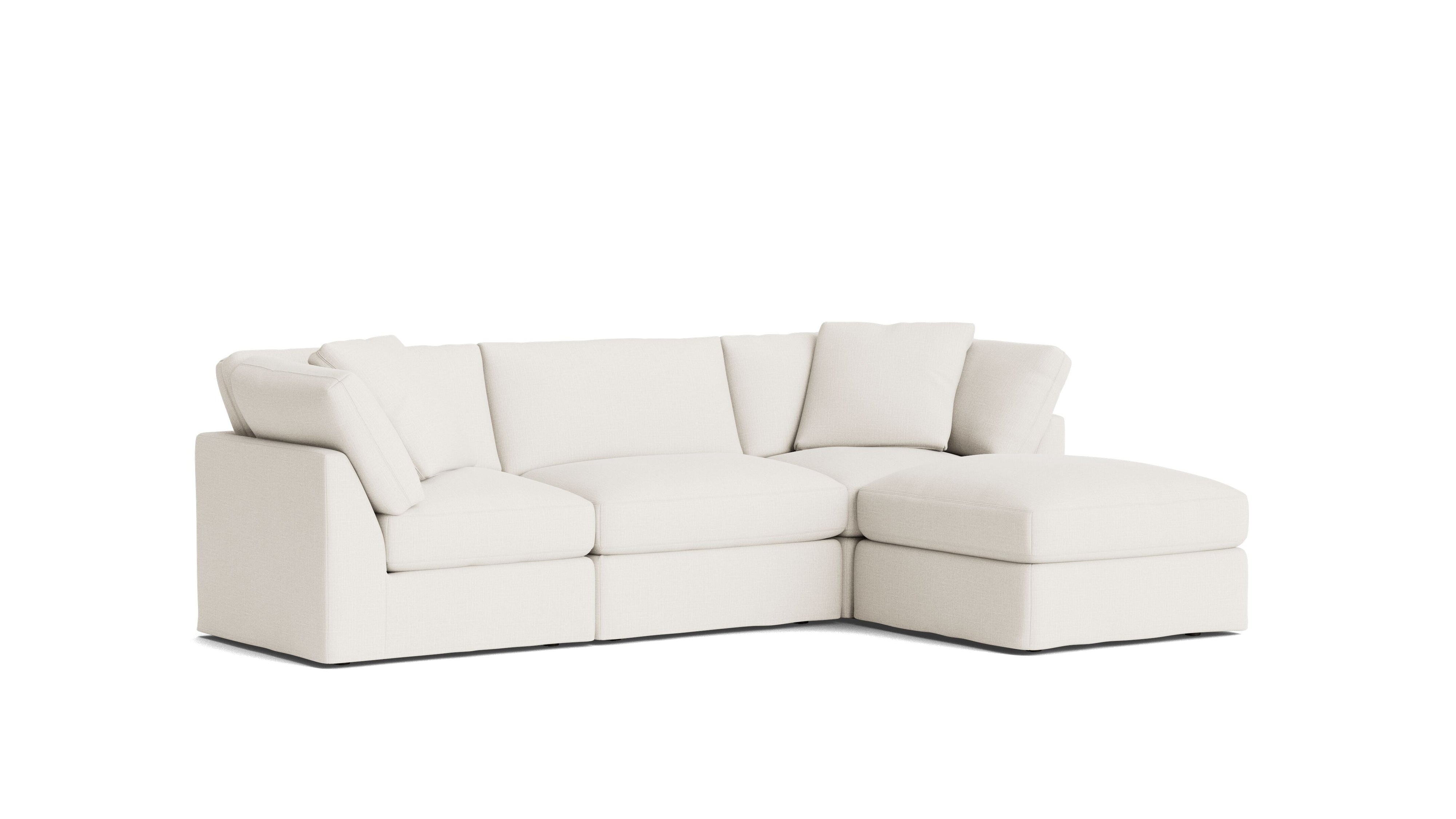 Get Together™ 4-Piece Modular Sectional, Standard, Cream Linen