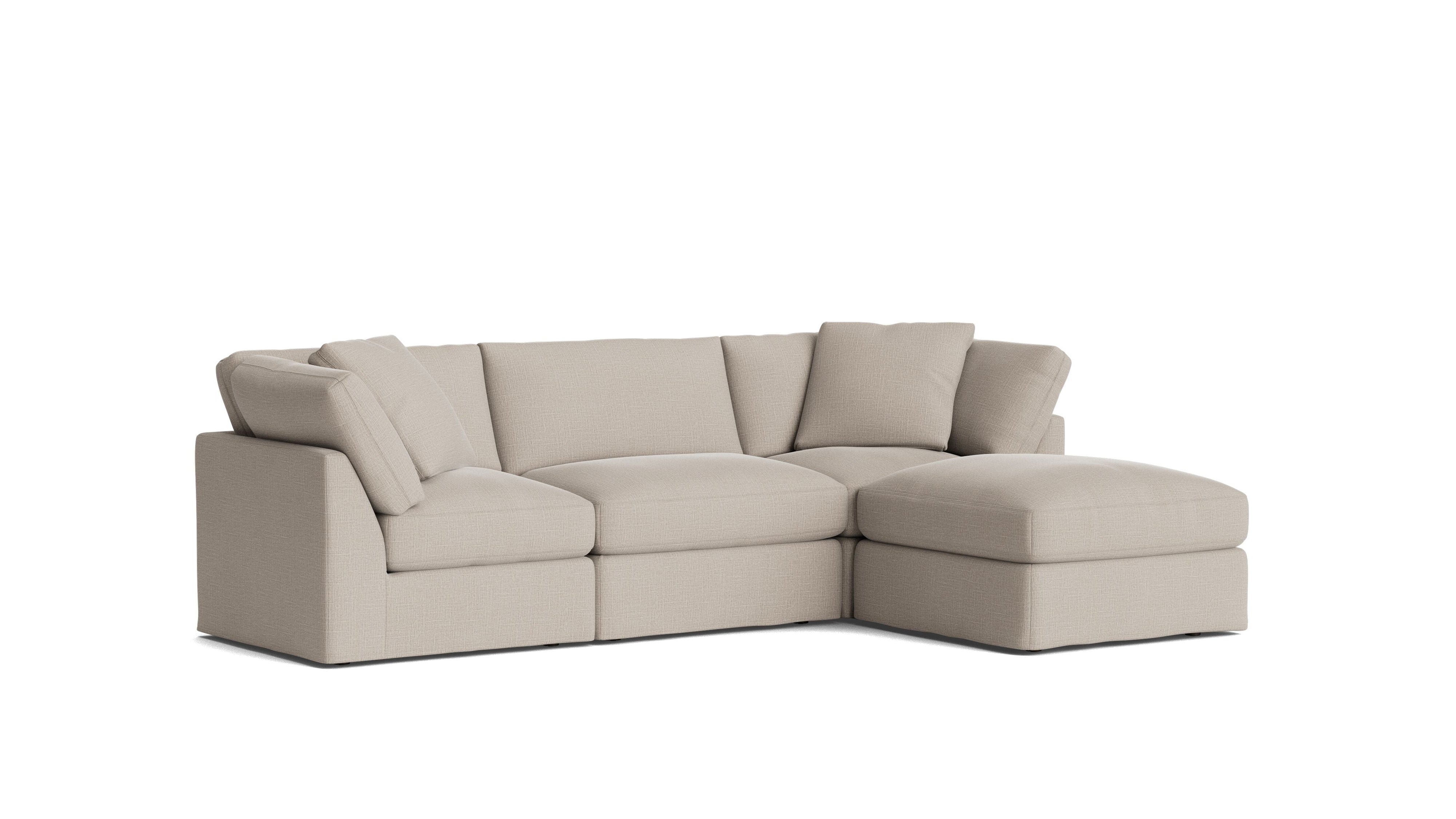 Get Together™ 4-Piece Modular Sectional, Standard, Light Pebble