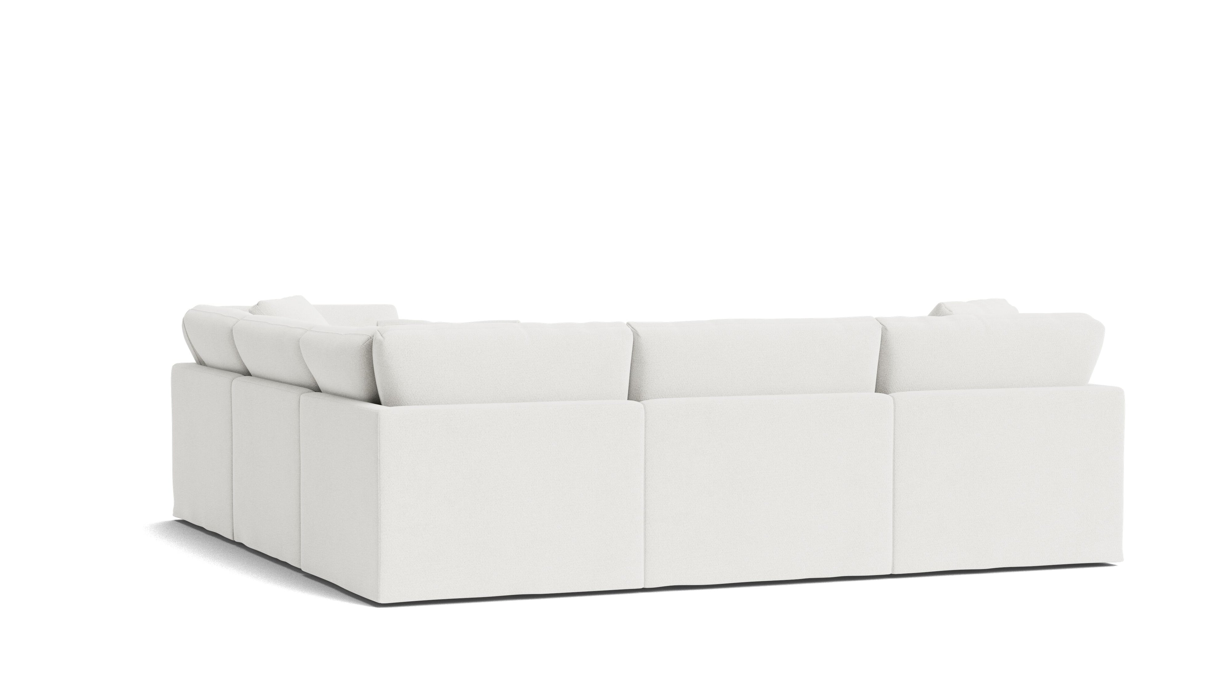 Get Together™ 5 - Piece Modular Sectional Closed, Standard, Sea Salt - Sundays CompanySEC-YJ-038-002