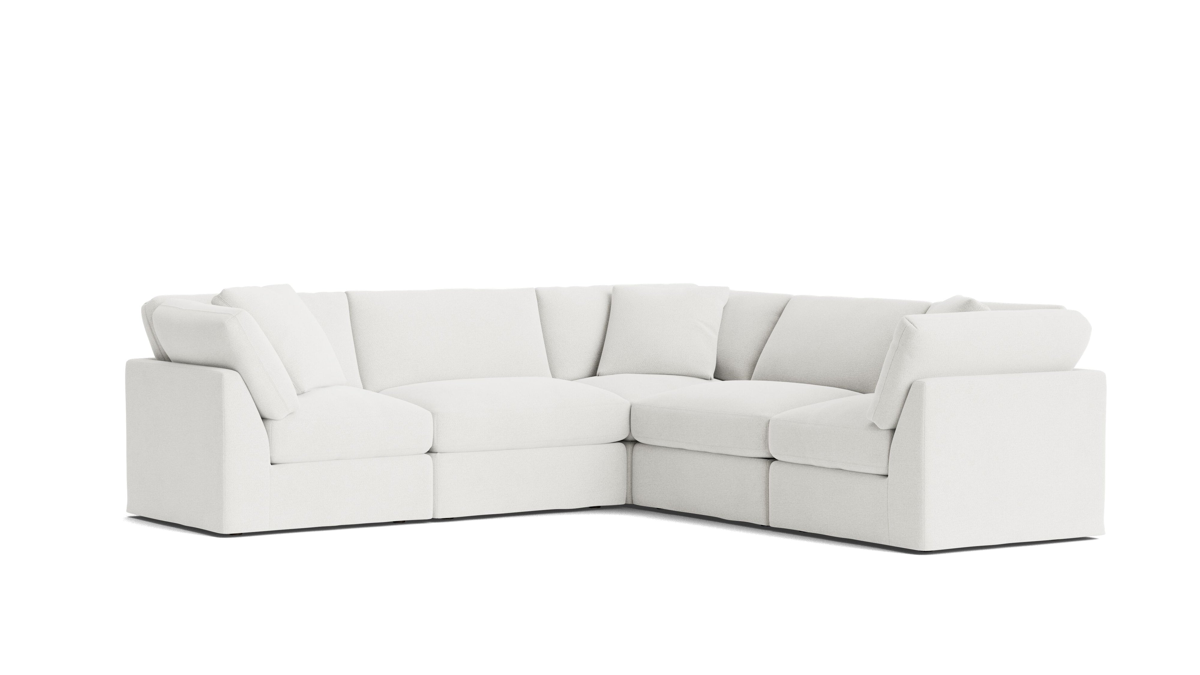Get Together™ 5 - Piece Modular Sectional Closed, Standard, Sea Salt - Sundays CompanySEC-YJ-038-002