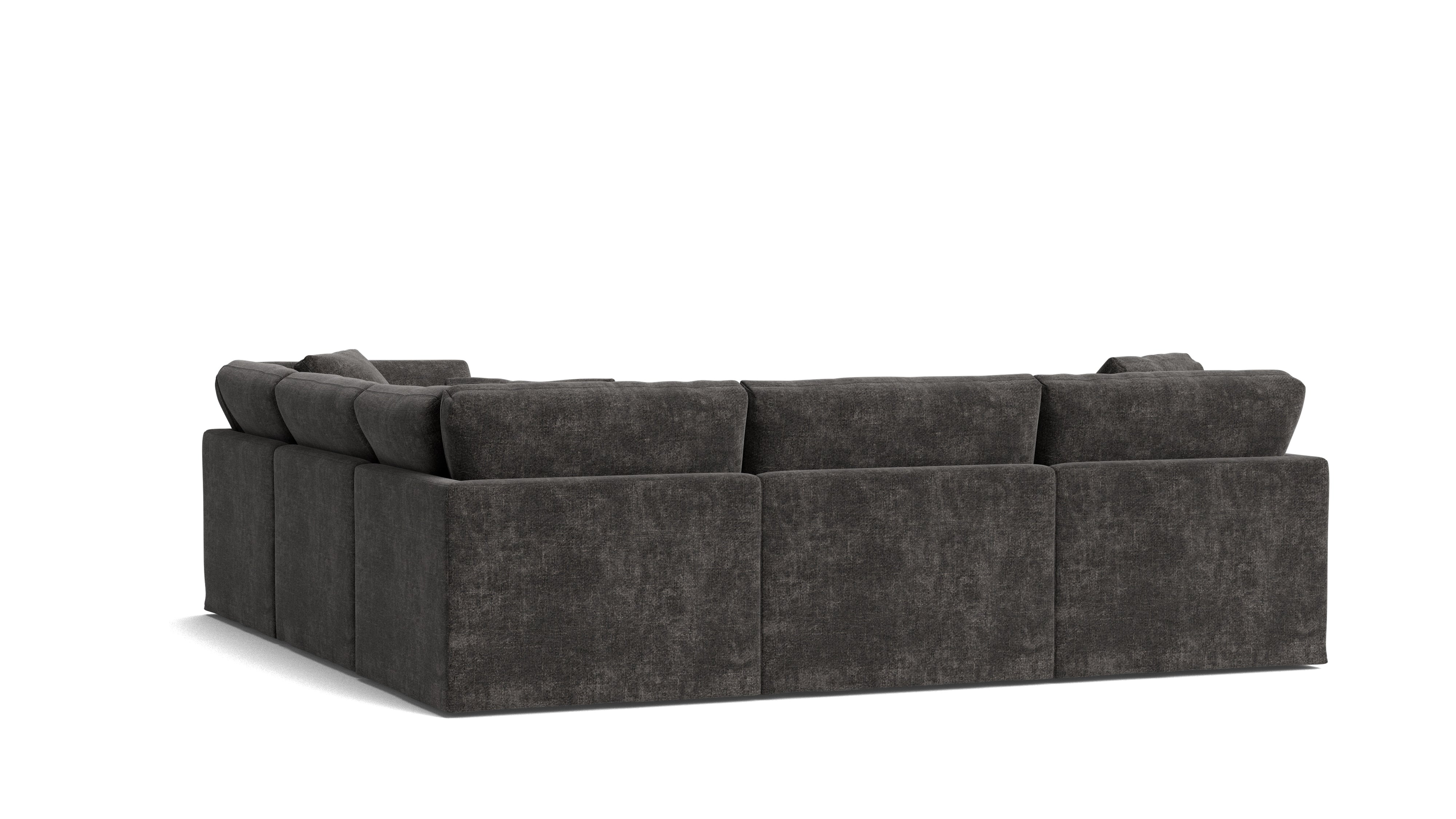 Get Together™ 5 - Piece Modular Sectional Closed, Standard, Truffle - Sundays CompanySEC-YJ-038-003
