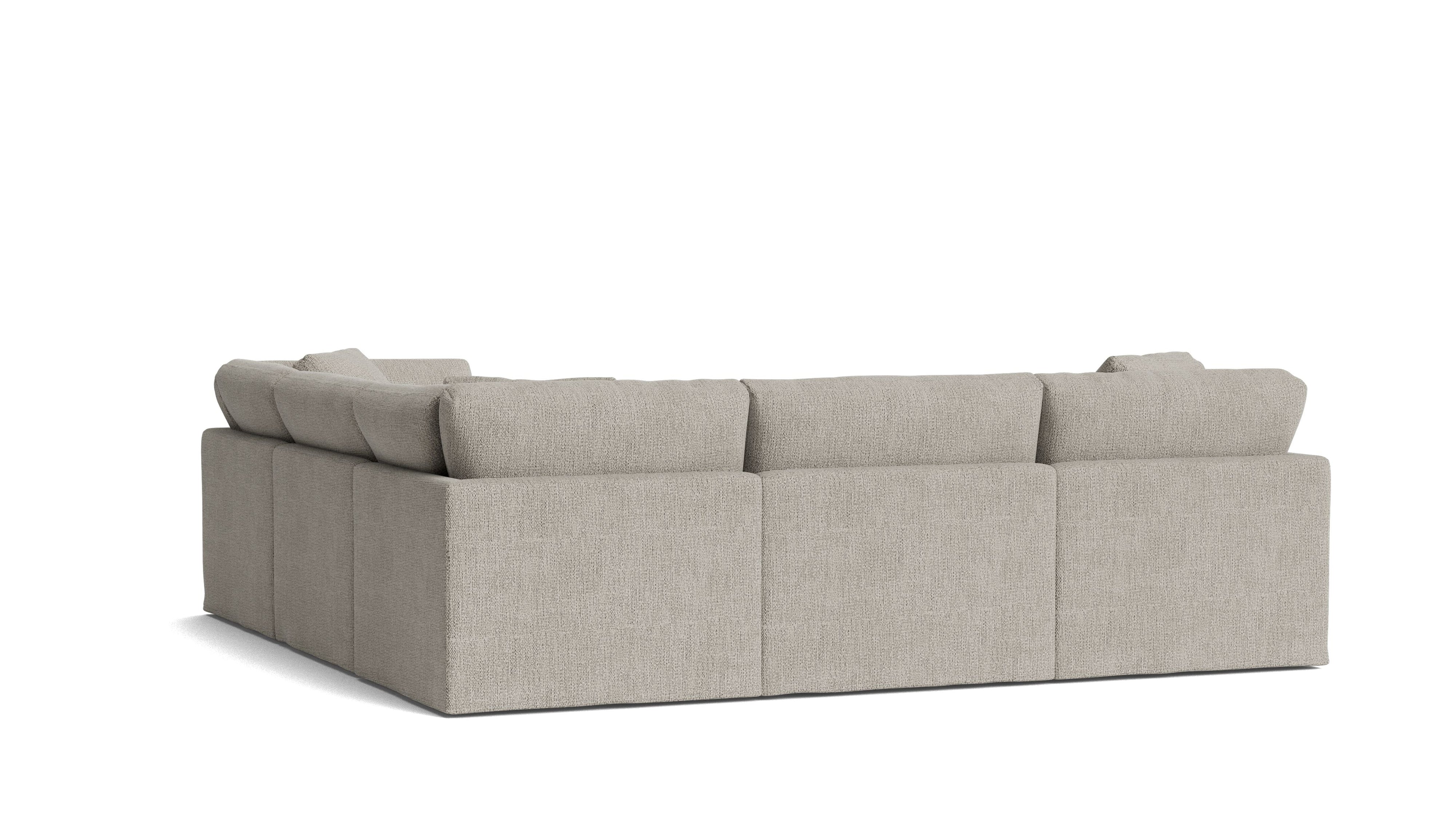 Get Together™ 5-Piece Modular Sectional Closed, Standard, Oatmeal
