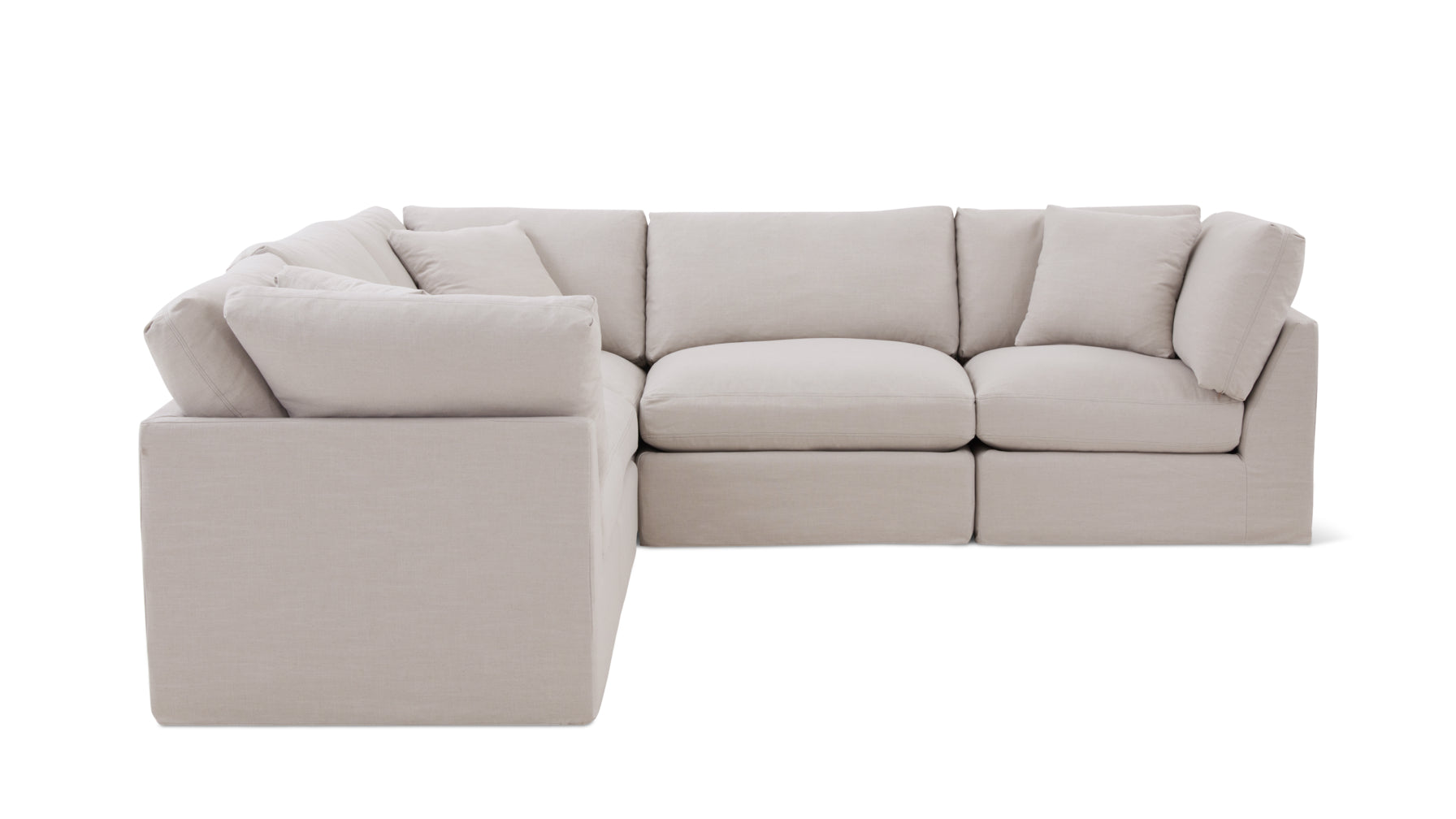Get Together™ 5-Piece Modular Sectional Closed, Standard, Clay - Image 1