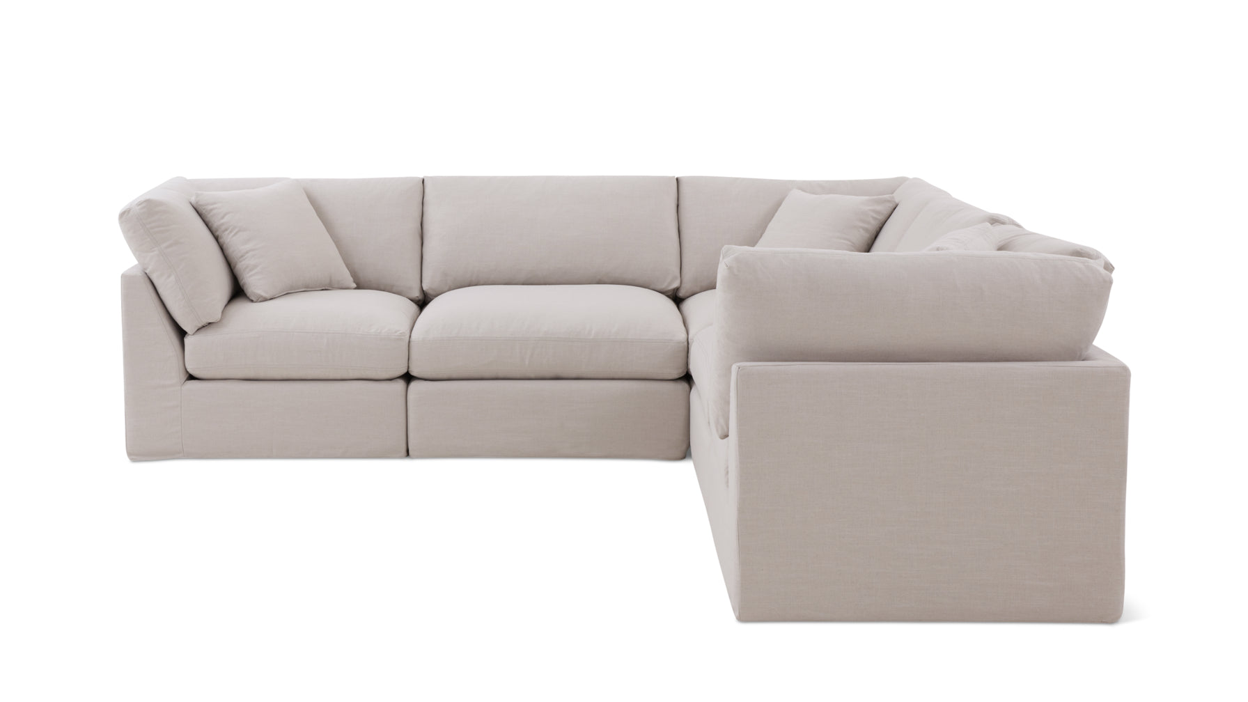 Get Together™ 5-Piece Modular Sectional Closed, Standard, Clay - Image 5