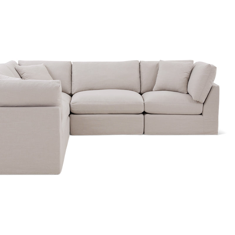 Get Together™ 5-Piece Modular Sectional Closed, Standard, Clay - Image 8