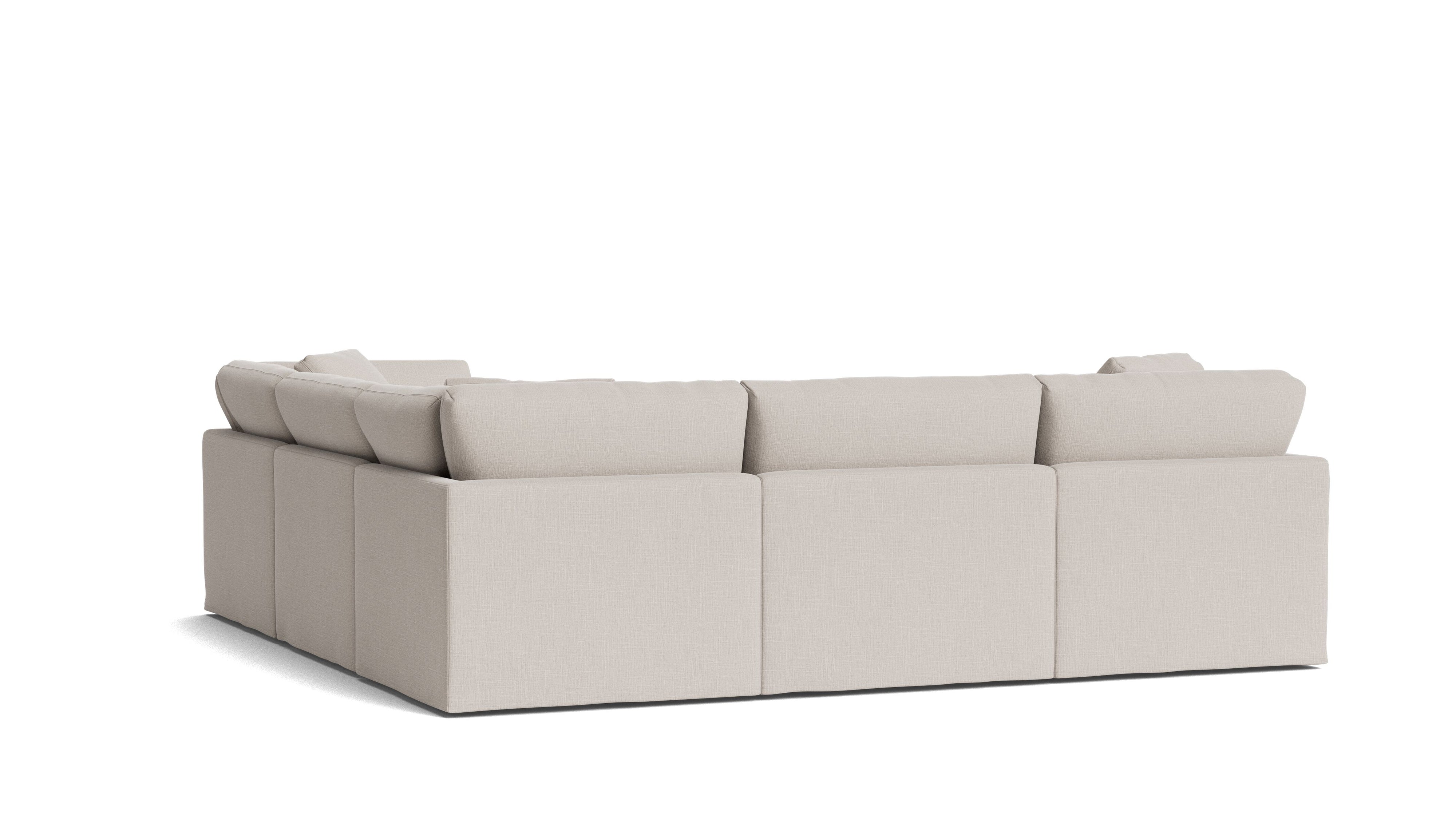Get Together™ 5 - Piece Modular Sectional Closed, Standard, Clay - Sundays CompanySEC-YJ-038-015