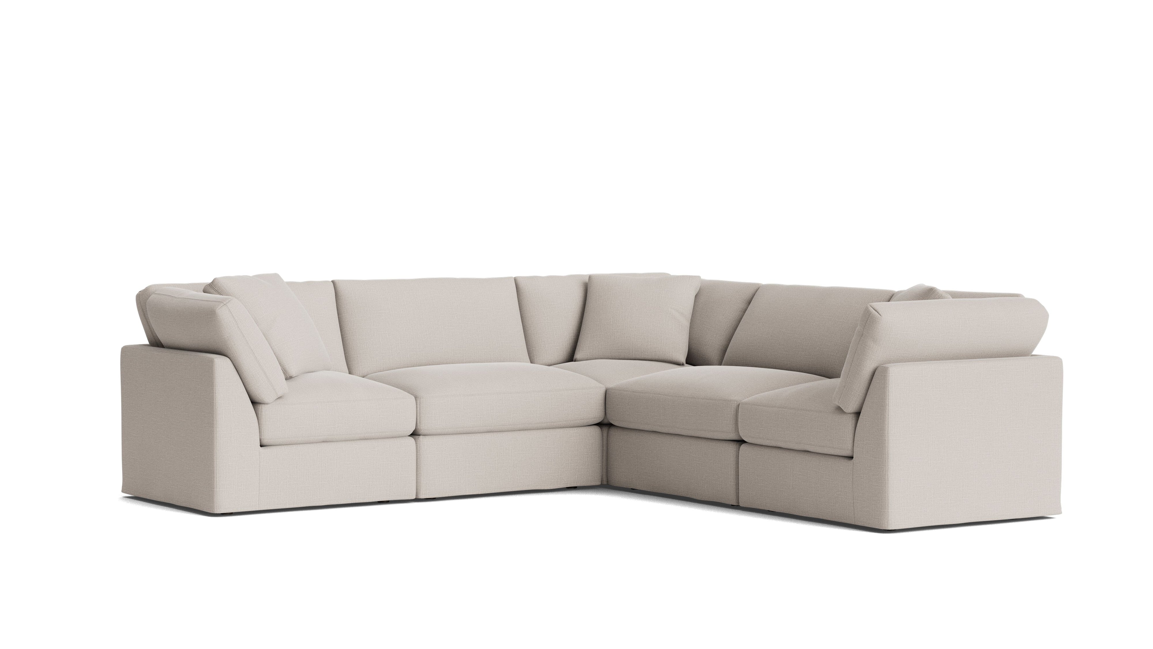 Get Together™ 5 - Piece Modular Sectional Closed, Standard, Clay - Sundays CompanySEC-YJ-038-015