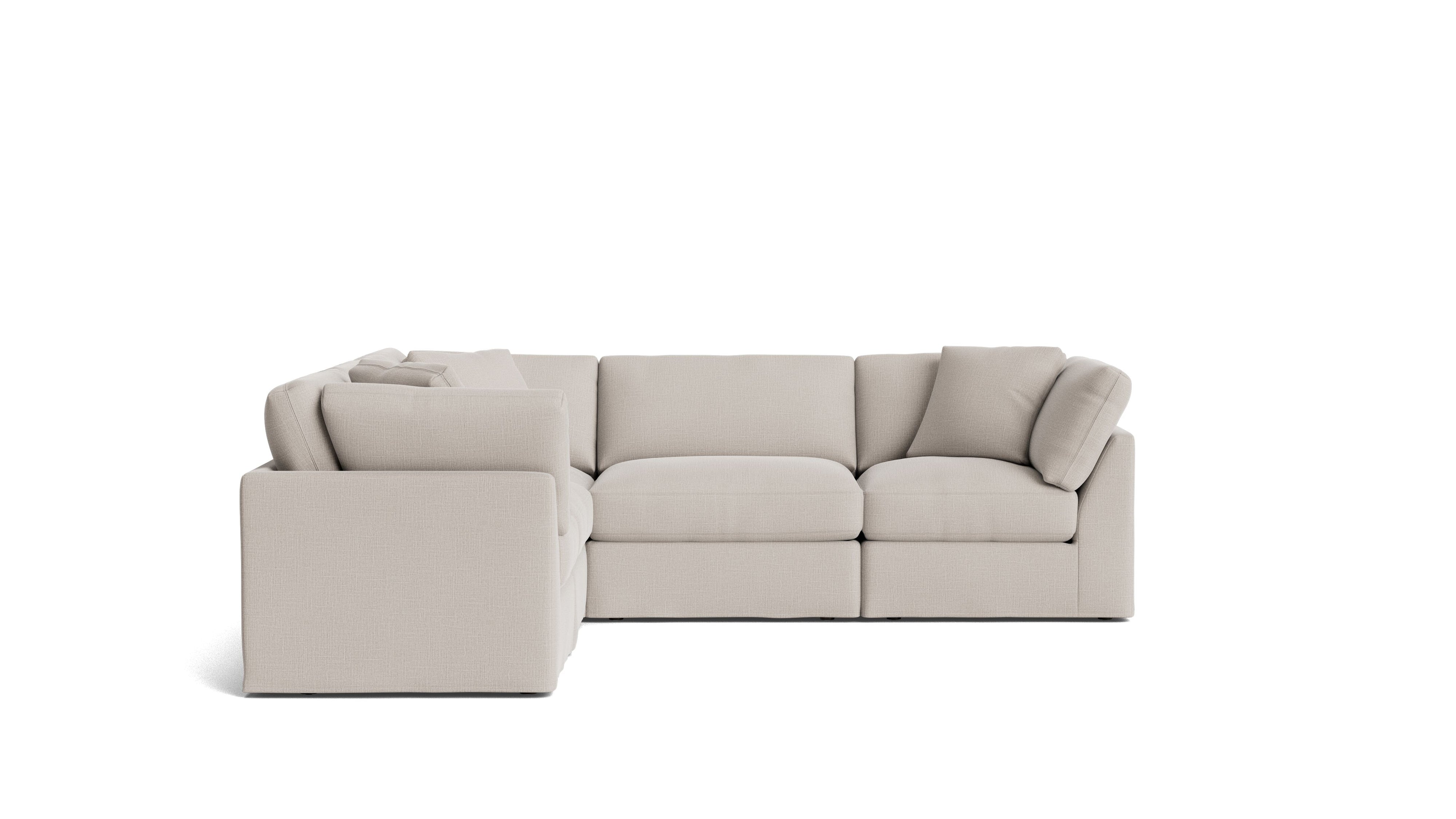 Get Together™ 5 - Piece Modular Sectional Closed, Standard, Clay - Sundays CompanySEC-YJ-038-015