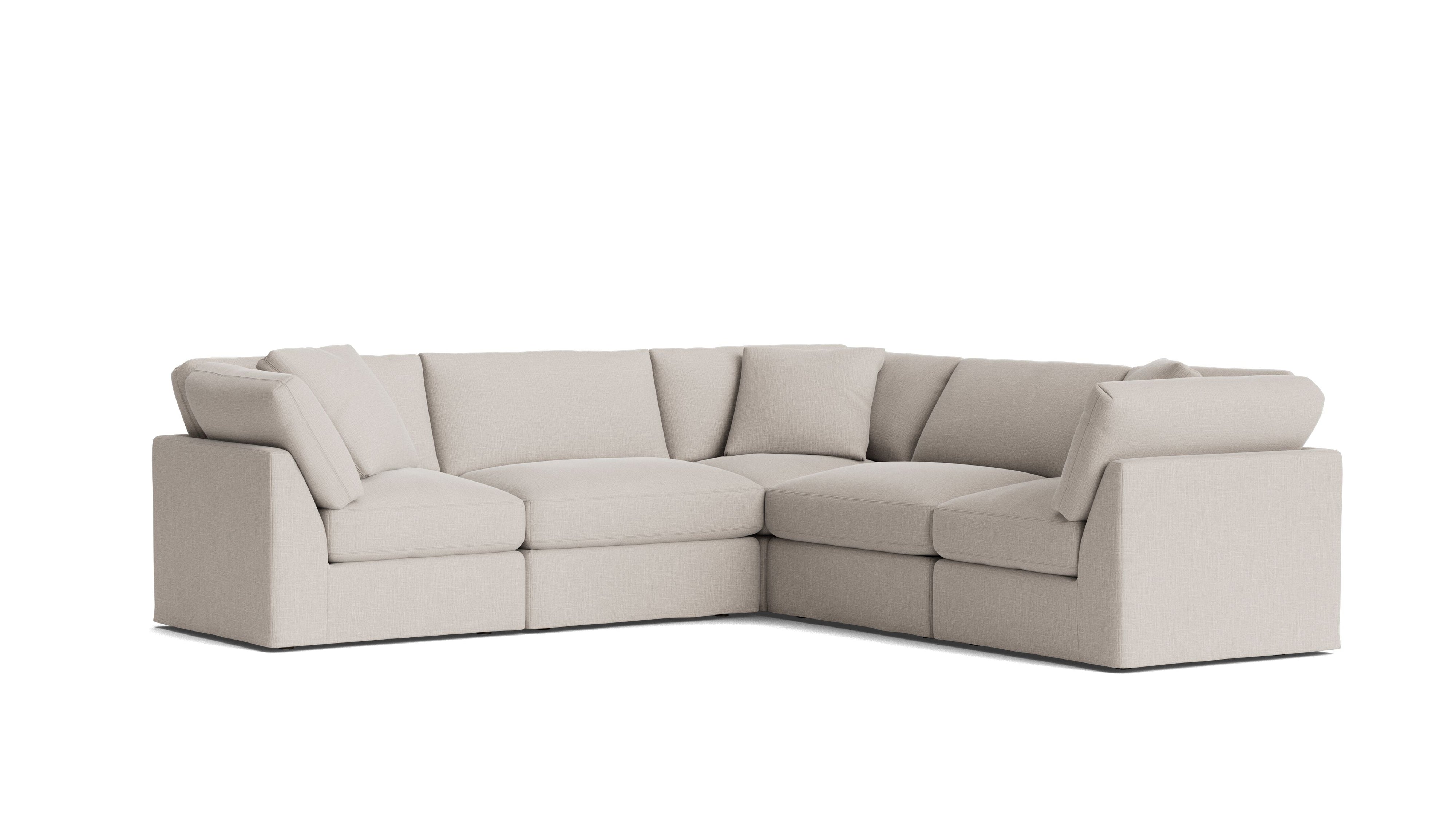 Get Together™ 5-Piece Modular Sectional Closed, Standard, Clay