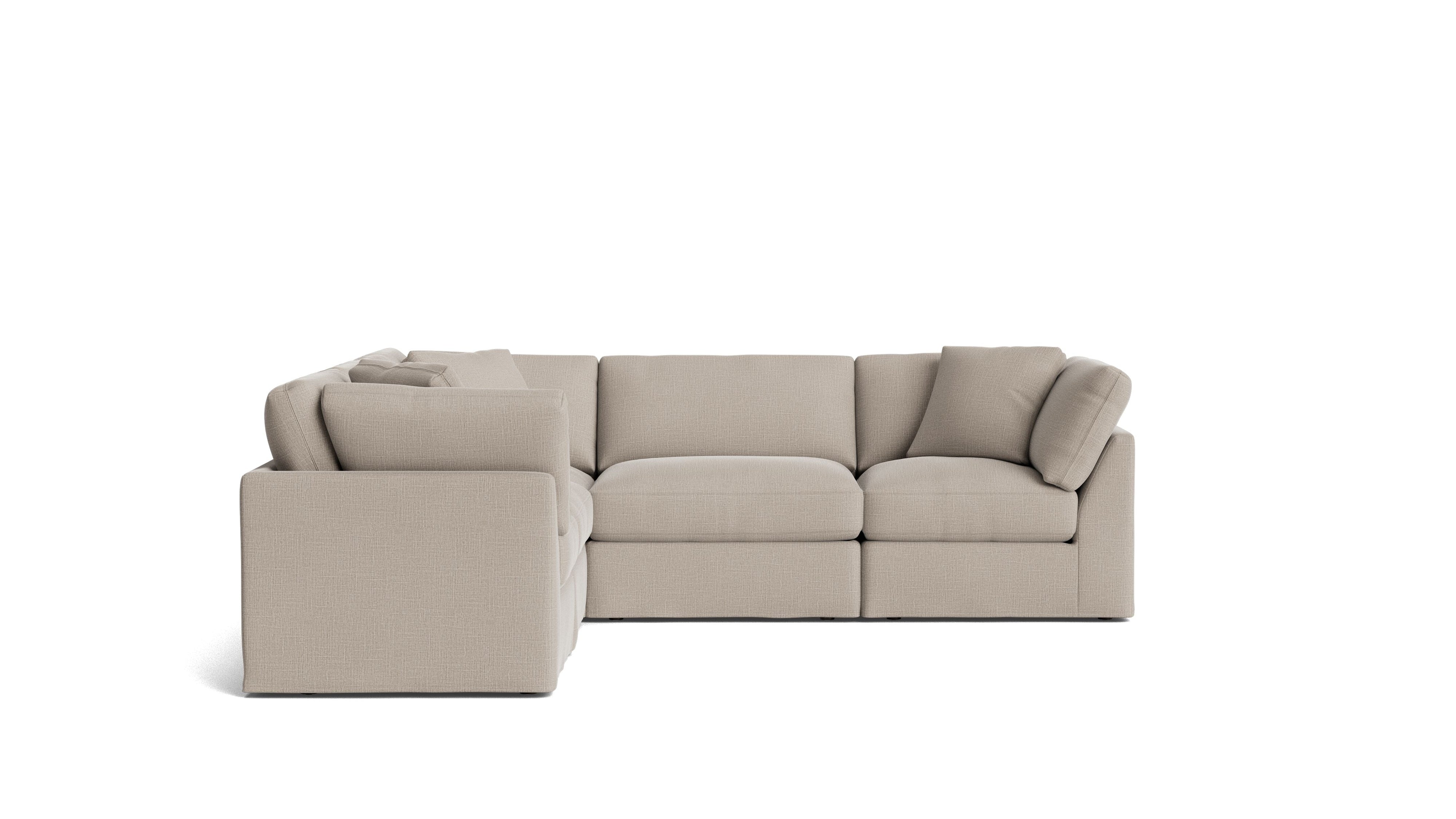 Get Together™ 5-Piece Modular Sectional Closed, Standard, Light Pebble