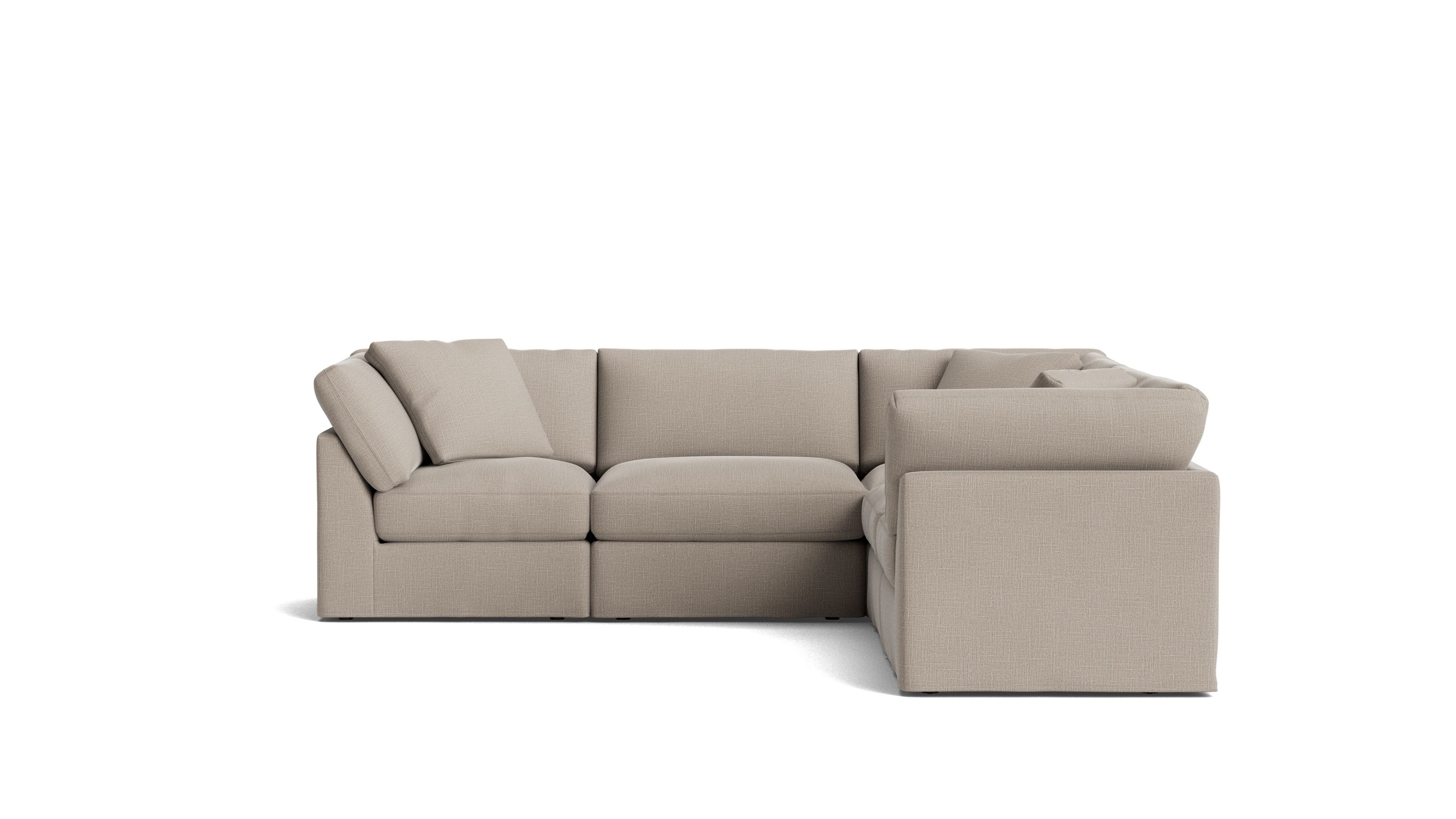 Get Together™ 5-Piece Modular Sectional Closed, Standard, Light Pebble