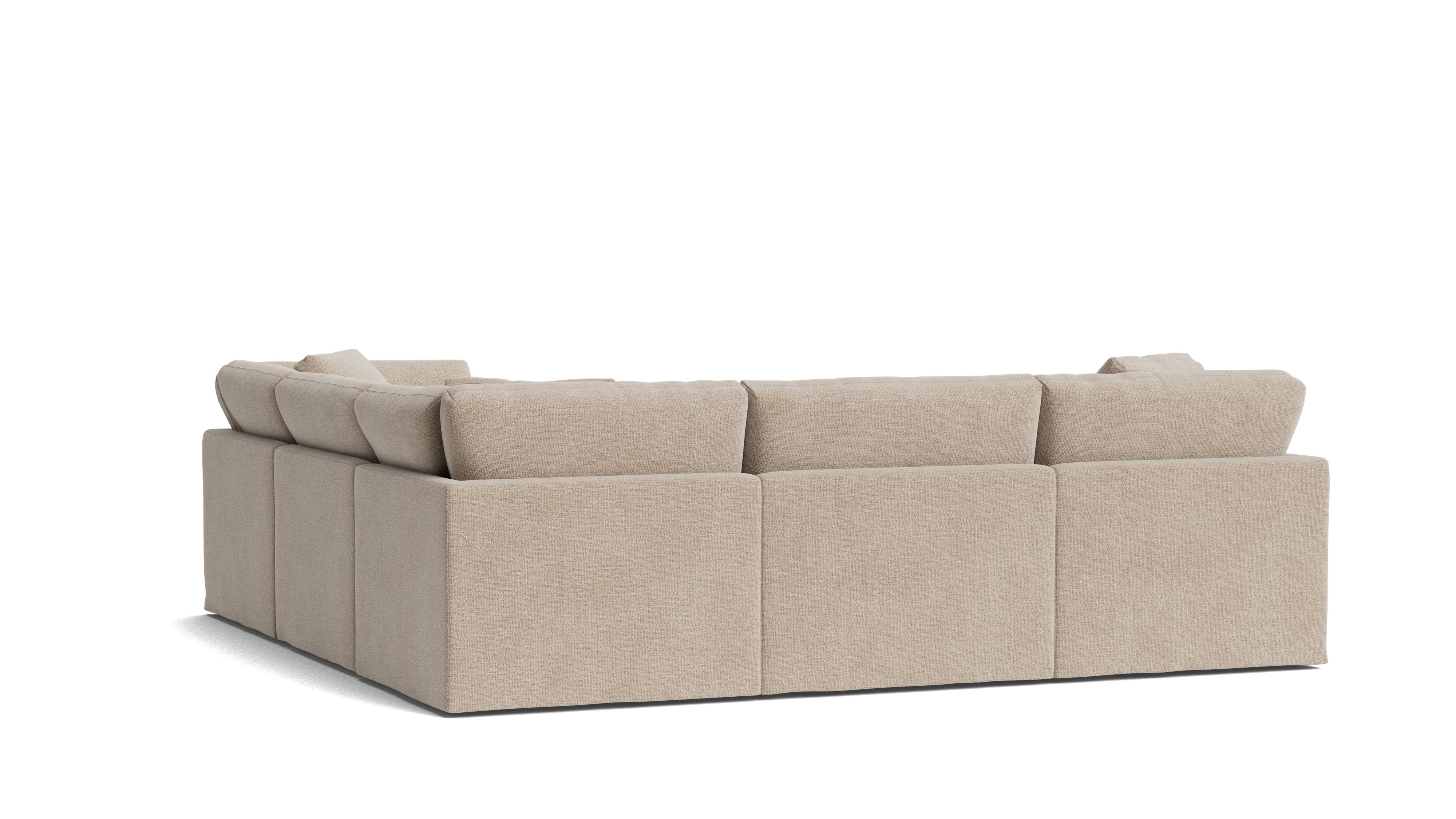Get Together™ 5 - Piece Modular Sectional Closed, Standard, Champagne - Sundays CompanySEC-YJ-038-041