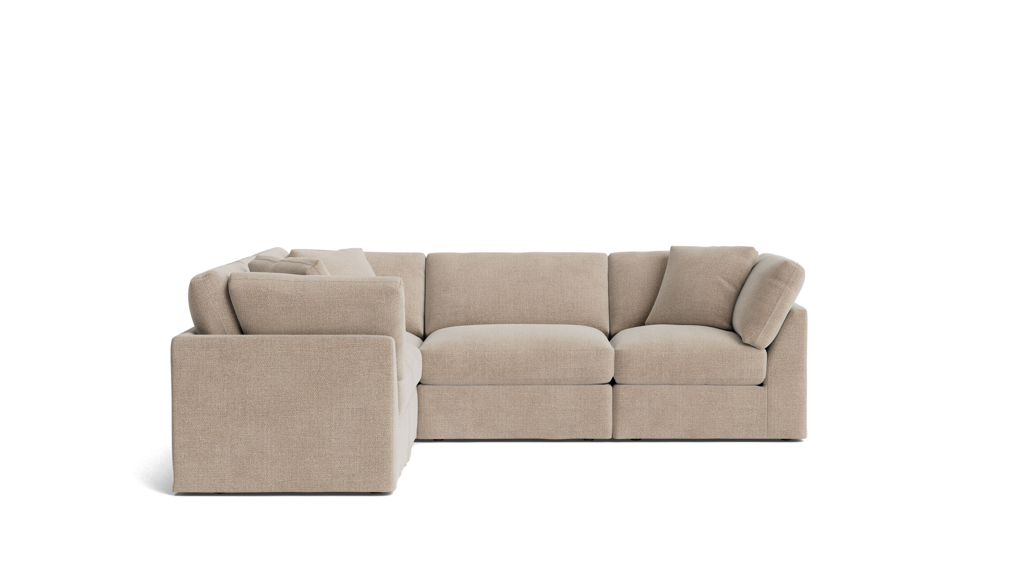 Get Together™ 5 - Piece Modular Sectional Closed, Standard, Champagne - Sundays CompanySEC-YJ-038-041