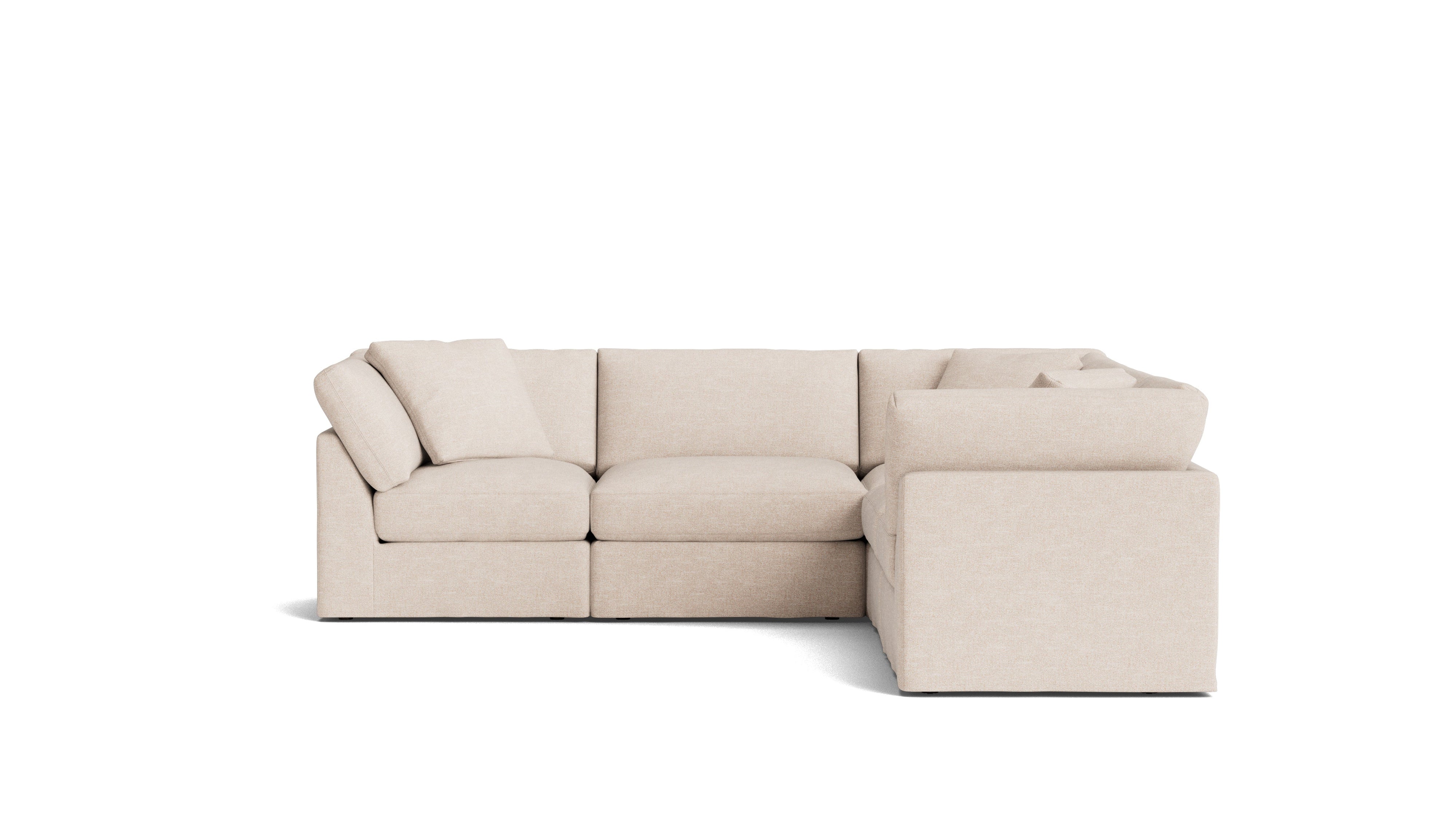 Get Together™ 5-Piece Modular Sectional Closed, Standard, Sunbeam