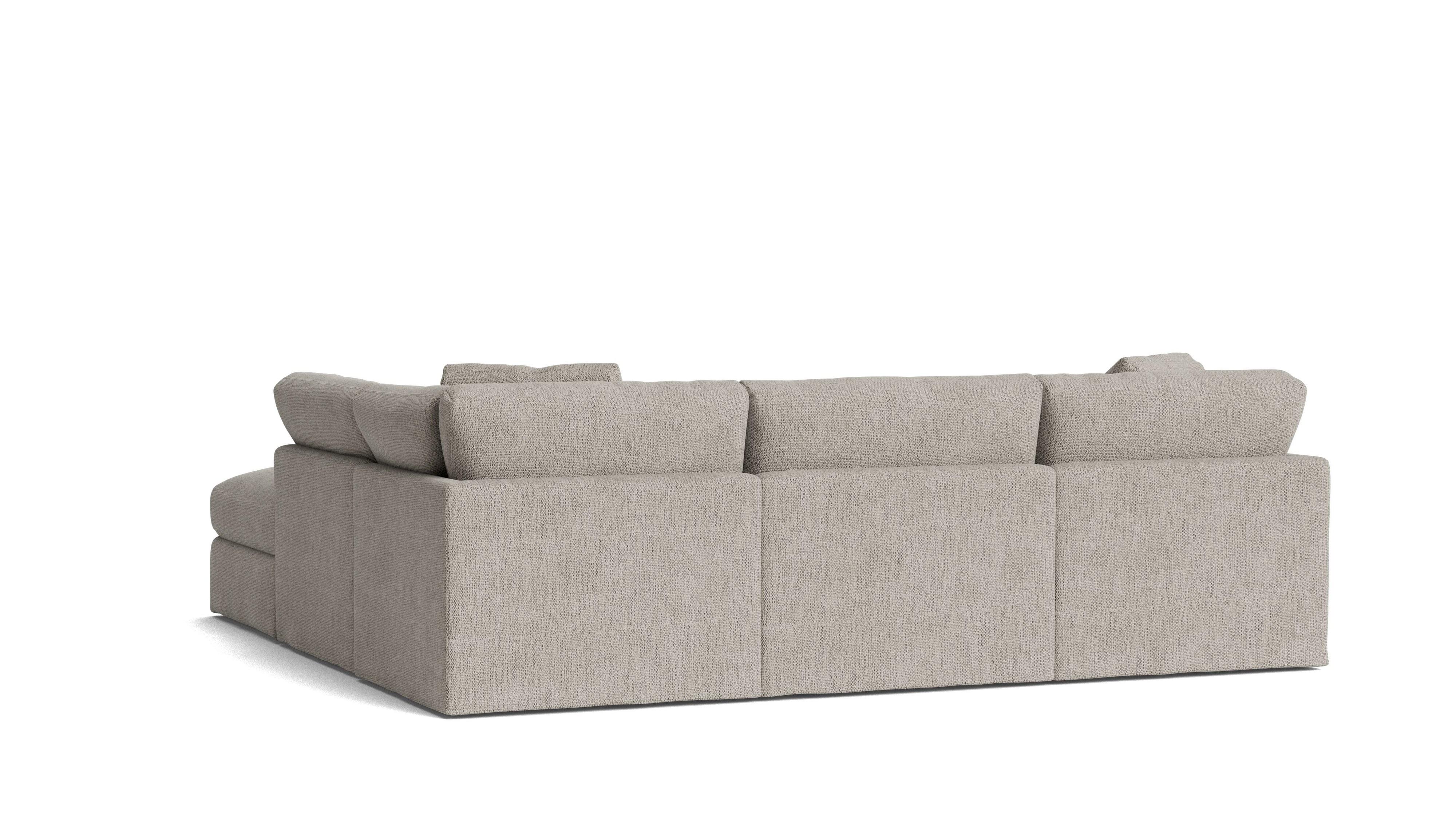 Get Together™ 5 - Piece Modular Sectional, Standard, Oatmeal - Sundays CompanySEC-YJ-039-007