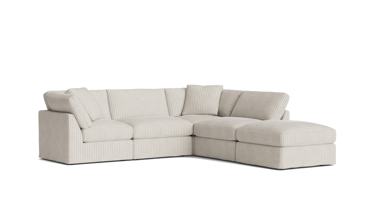 Get Together™ 5-Piece Modular Sectional, Standard, Newport Stripe — alternate view