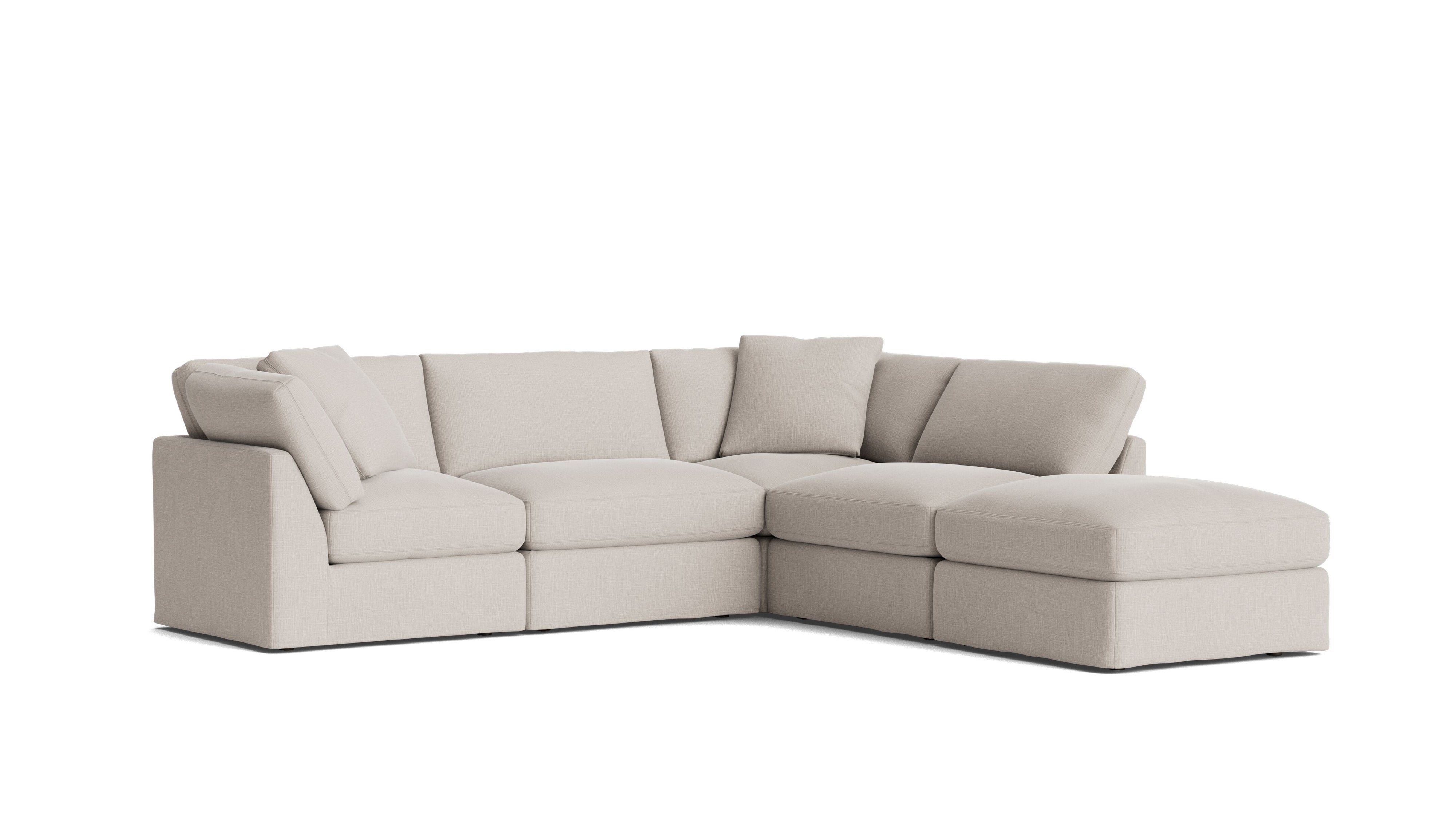 Get Together™ 5 - Piece Modular Sectional, Standard, Clay - Sundays CompanySEC-YJ-039-015