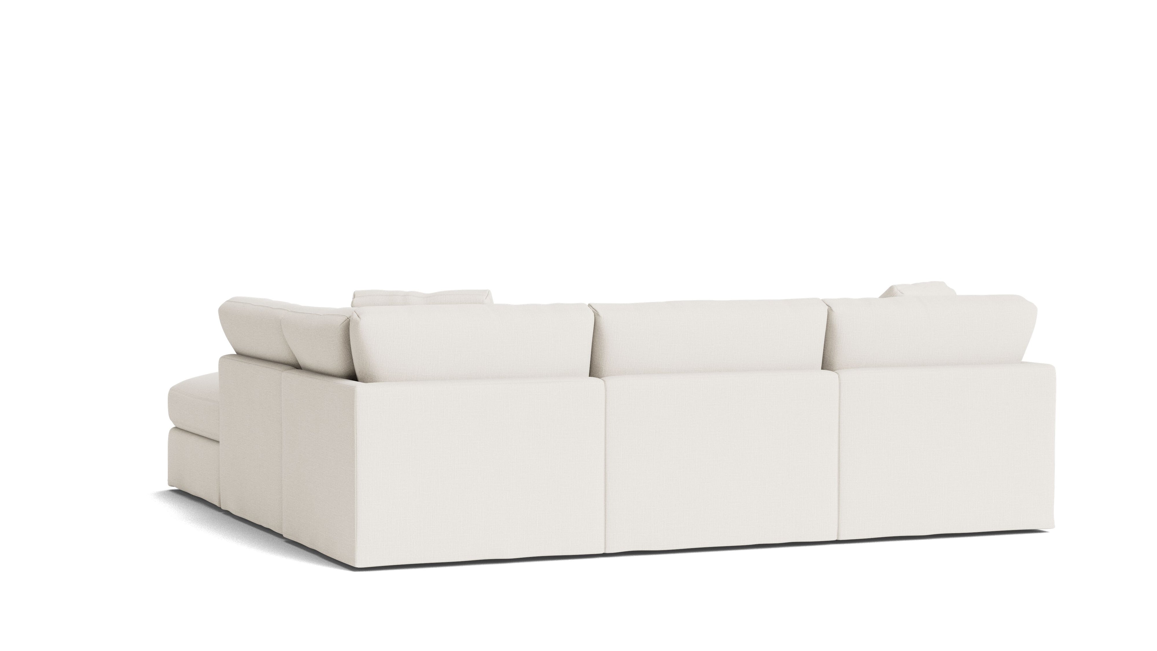 Get Together™ 5 - Piece Modular Sectional, Standard, Cream Linen - Sundays CompanySEC-YJ-039-018